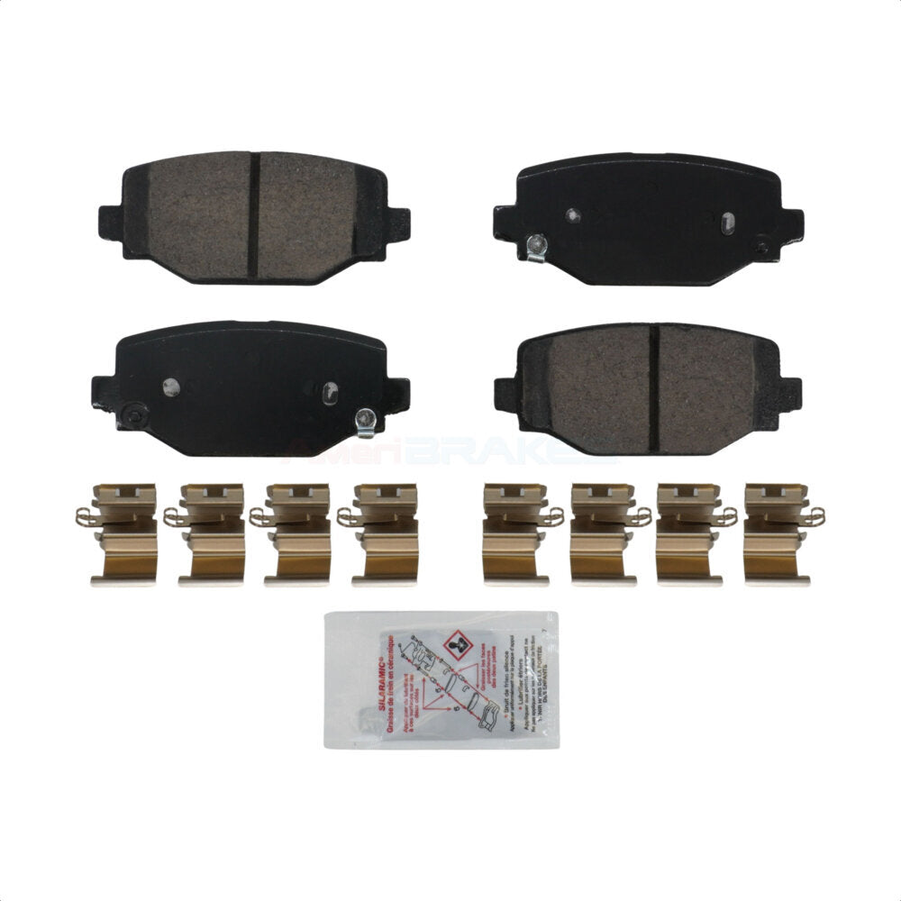 AmeriBRAKES NWF-PRC2460 Disc Brake Pad for 2022-2025 Jeep Grand Cherokee, Jeep Grand Cherokee L - Rear