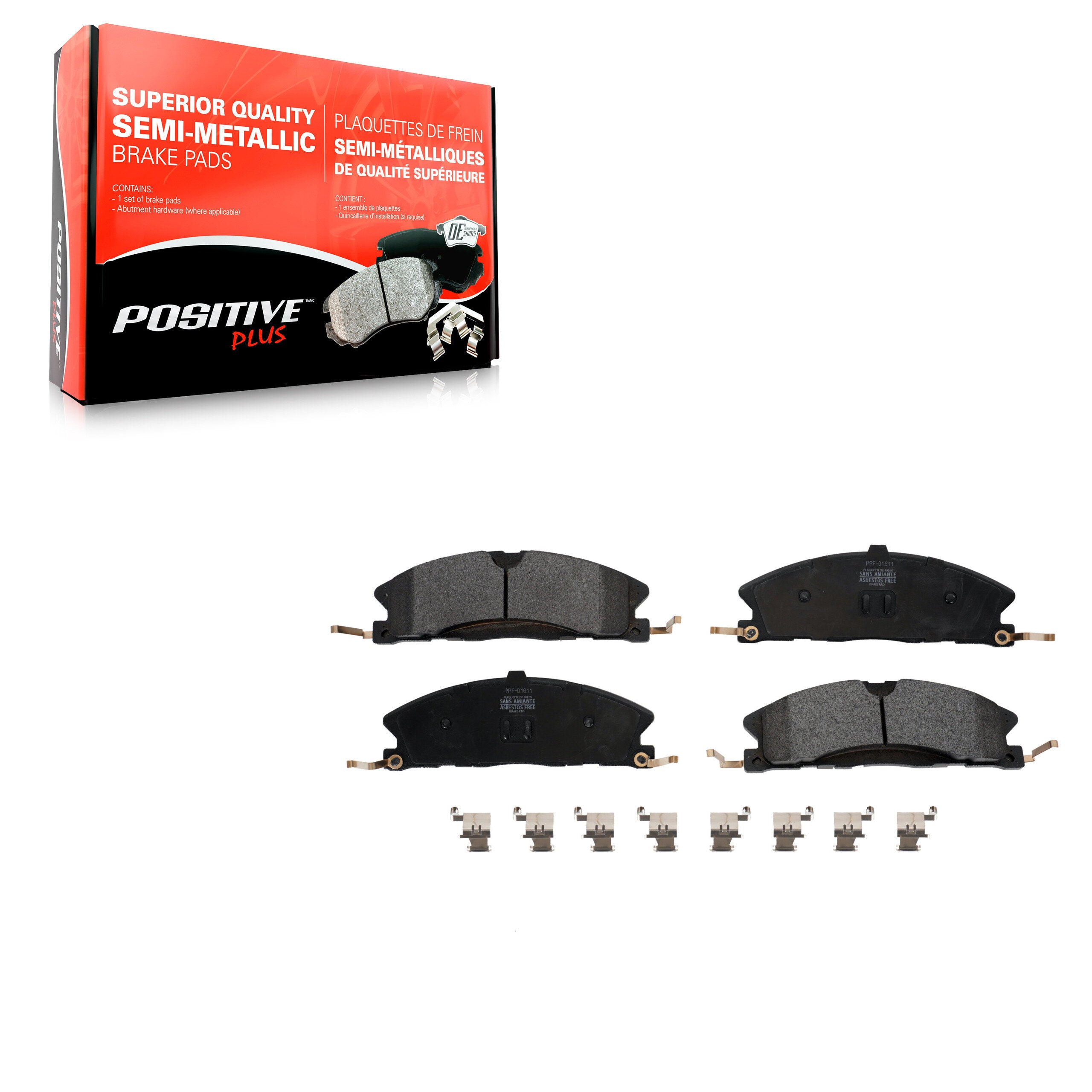 Positive Plus PPF-D1611 Disc Brake Pad for 2012-2019 Ford Taurus product image