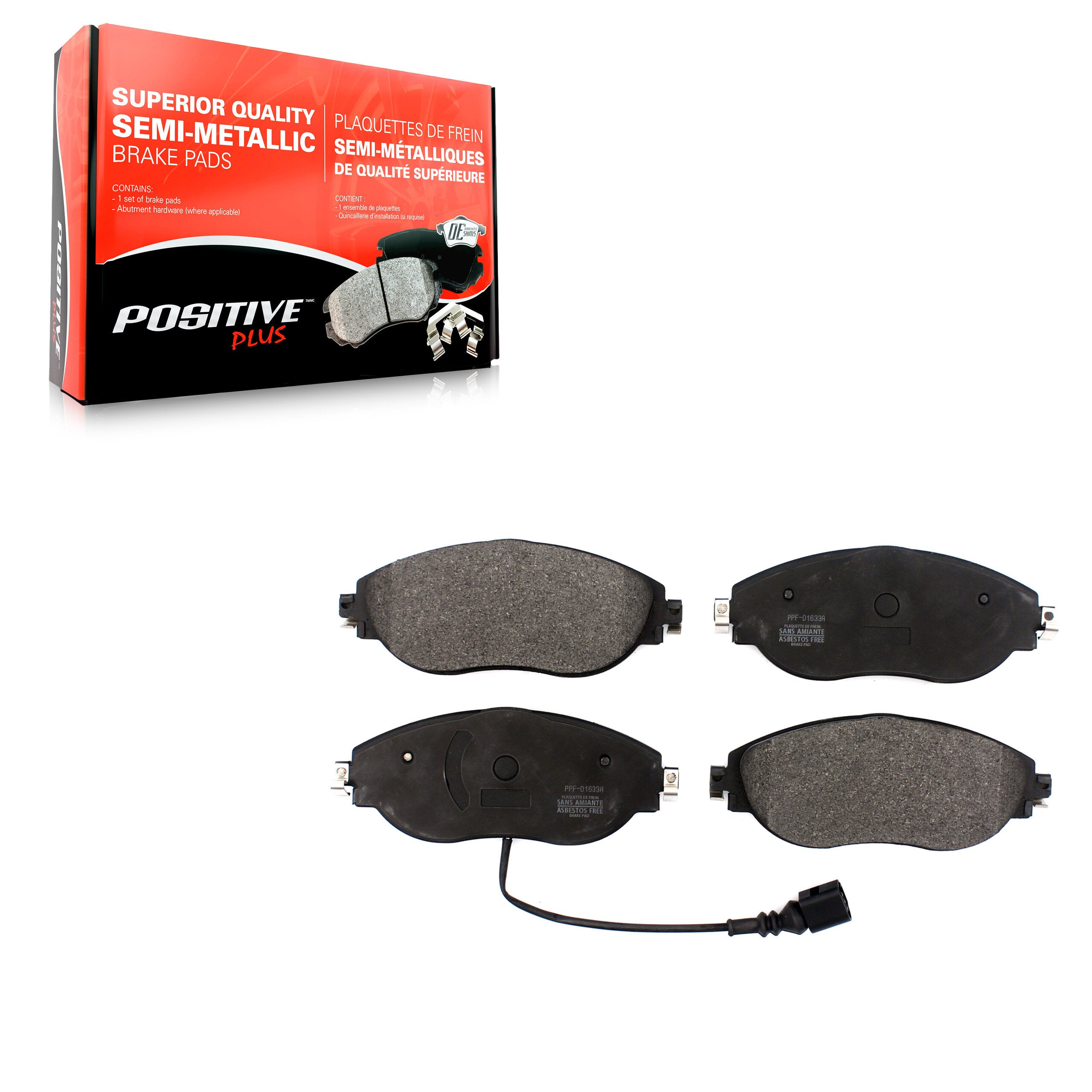 Positive Plus PPF-D1633A Disc Brake Pad for 2013-2025 Volkswagen Jetta product image