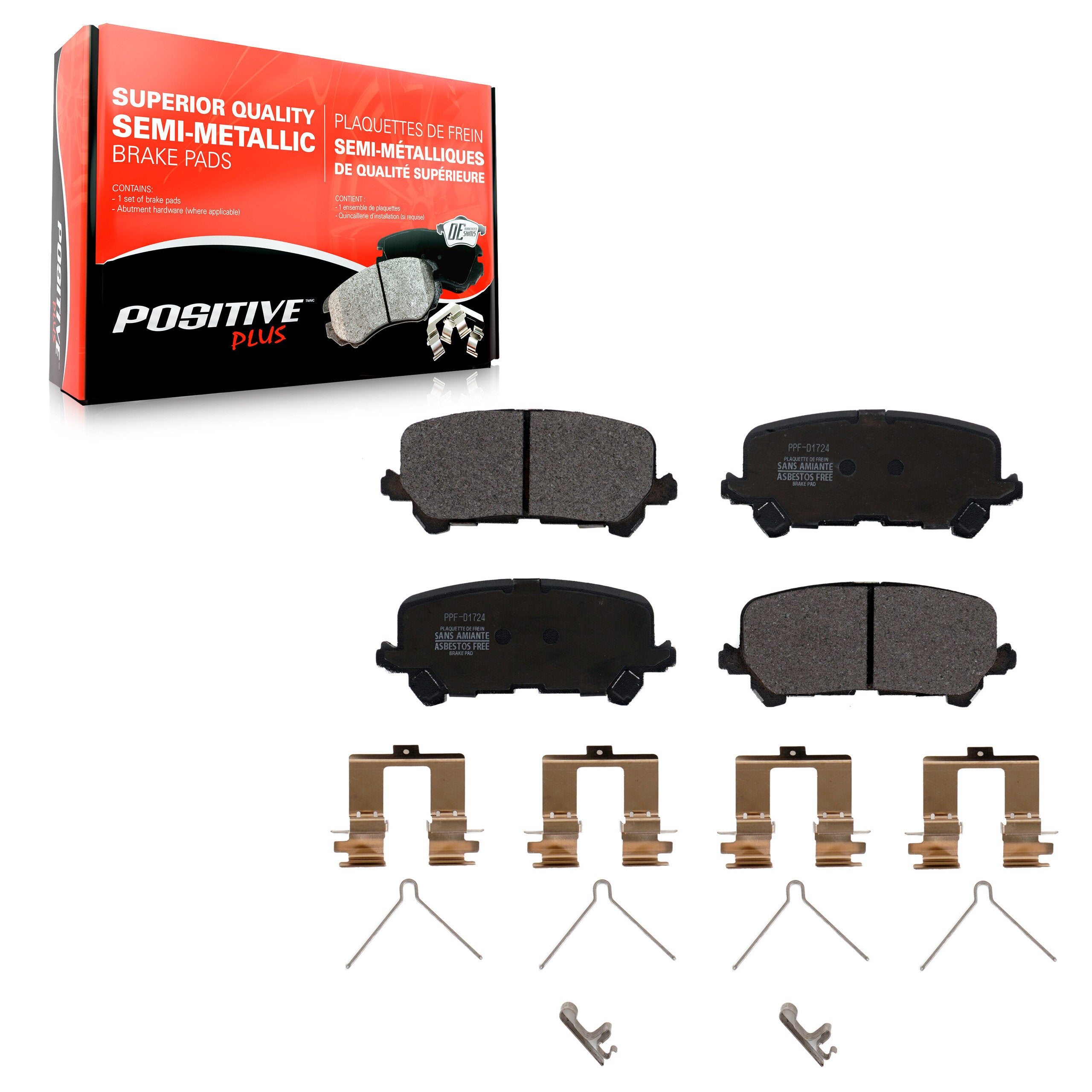 Positive Plus PPF-D1724 Disc Brake Pad for 2014-2025 Honda Passport product image