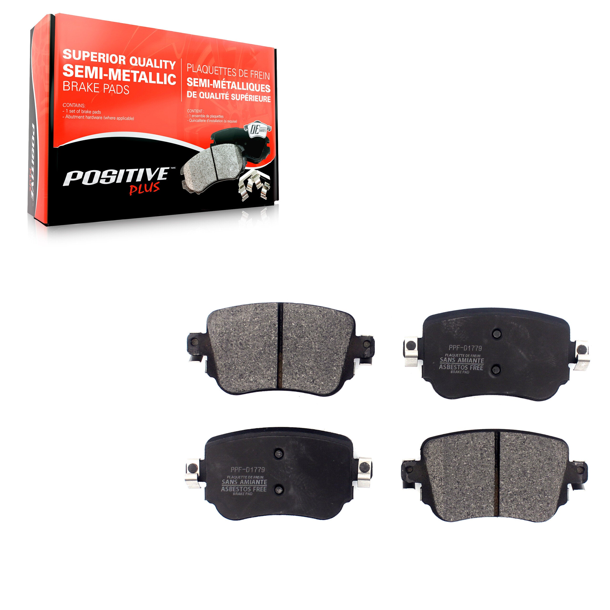Positive Plus PPF-D1779 Disc Brake Pad for 2015-2022 Volkswagen Golf product image