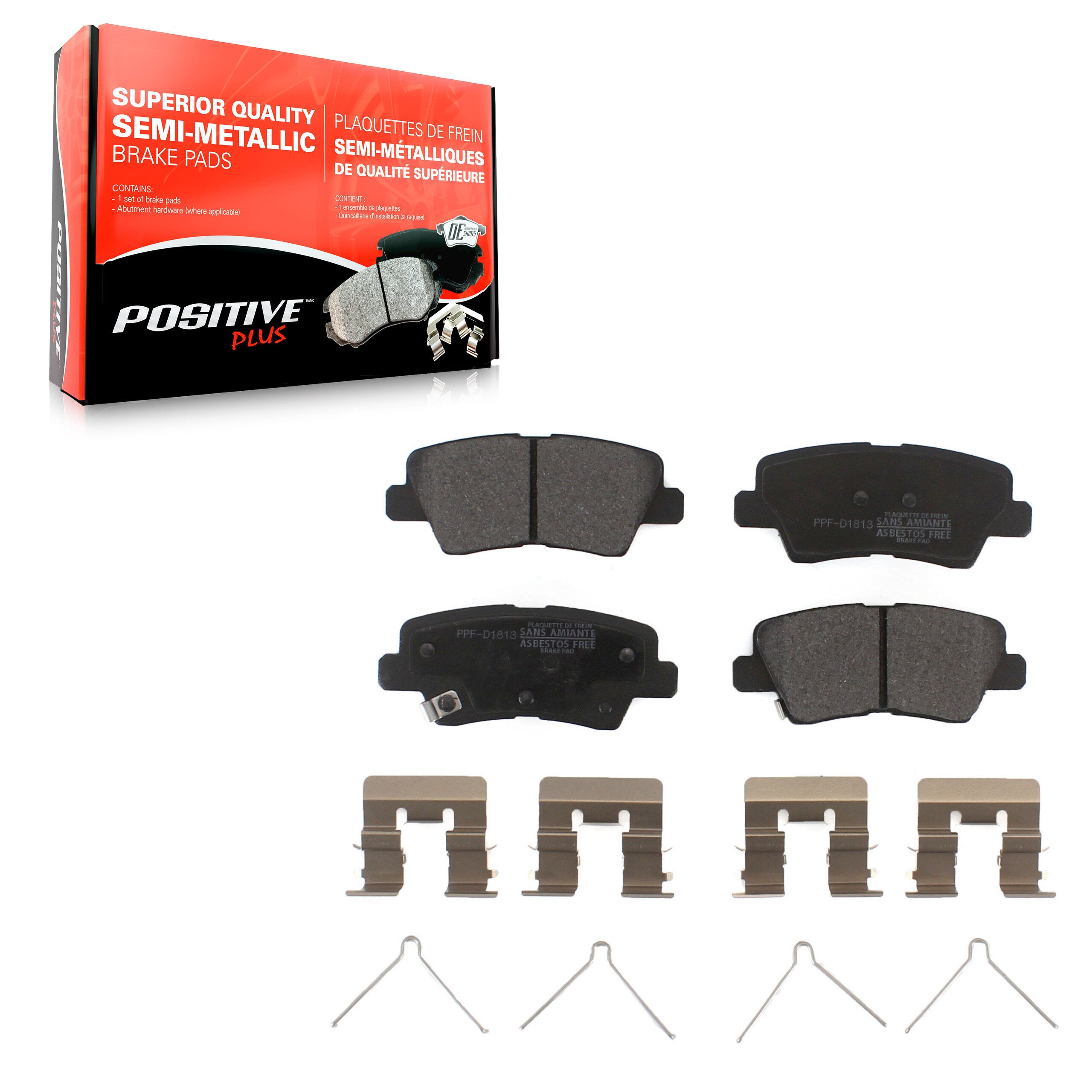 Positive Plus PPF-D1813 Disc Brake Pad for 2014-2024 Kia Forte product image