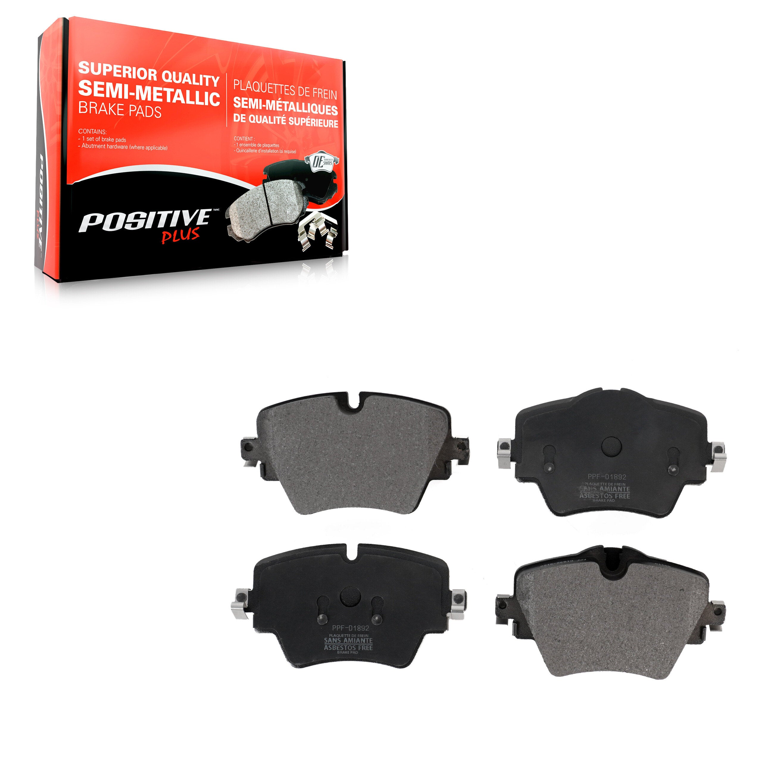 Positive Plus PPF-D1892 Disc Brake Pad for 2016-2023 Mini Cooper Countryman product image