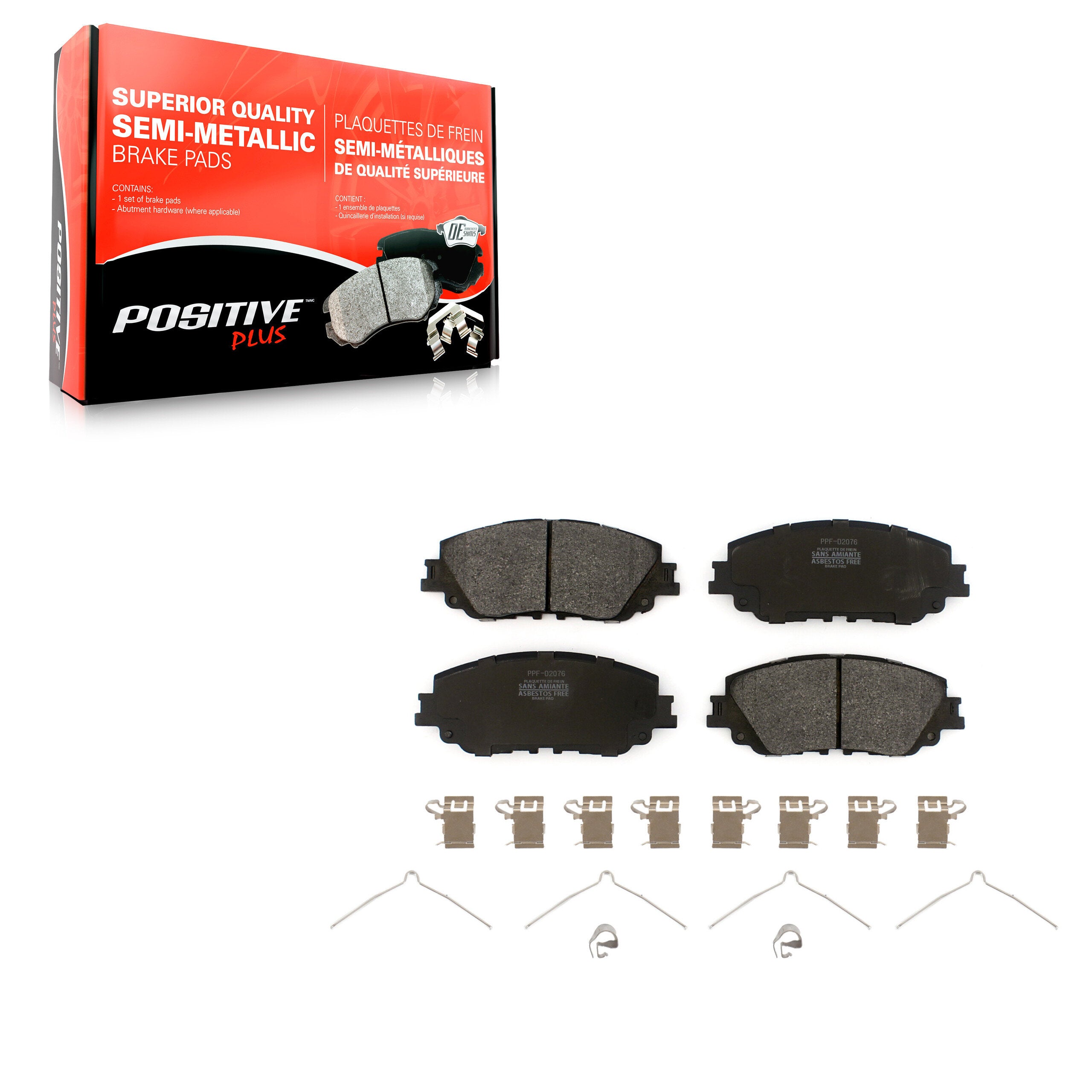 Positive Plus PPF-D2076 Disc Brake Pad for 2018-2025 Toyota Camry product image