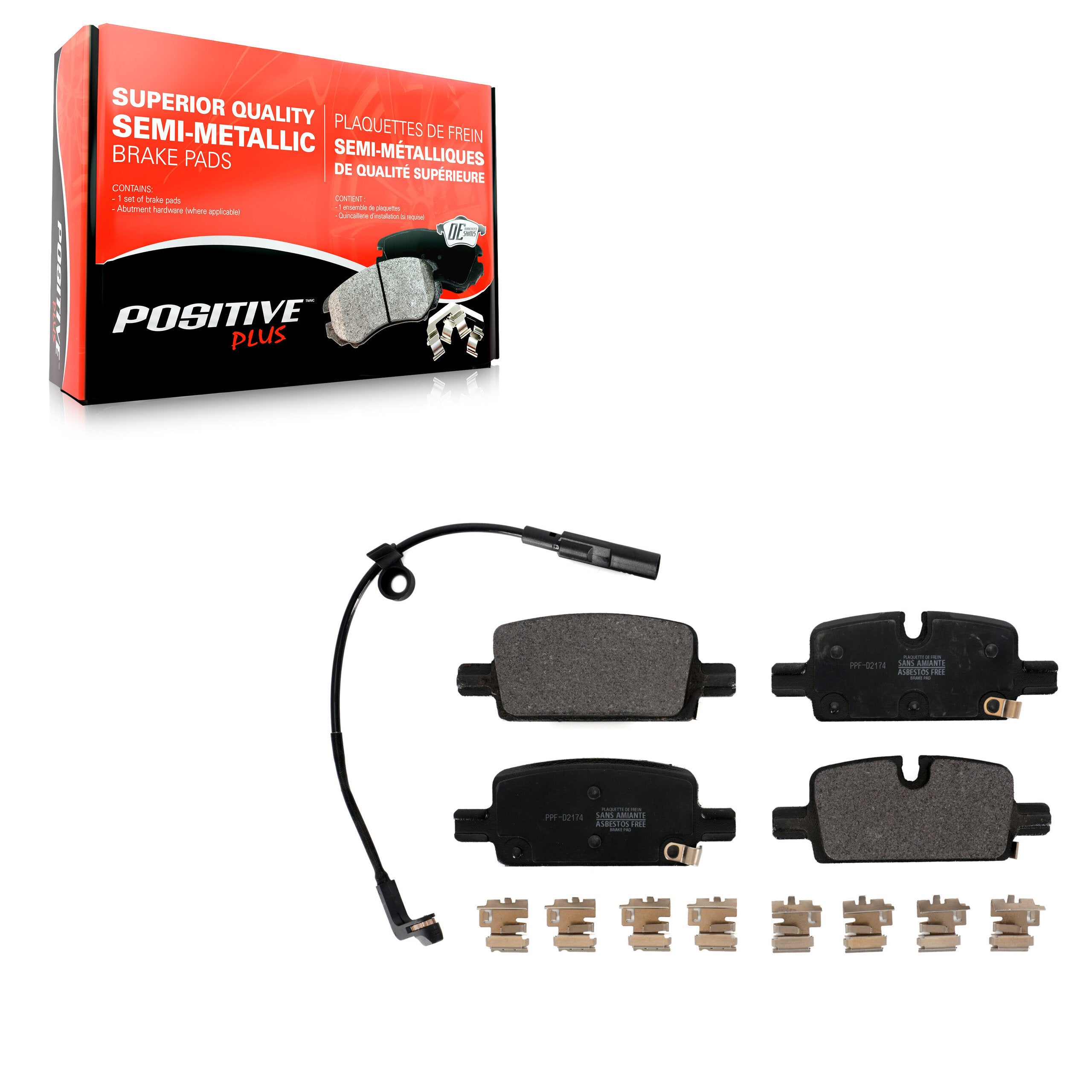 Positive Plus PPF-D2174 Disc Brake Pad for 2019-2024 Cadillac LYRIQ product image