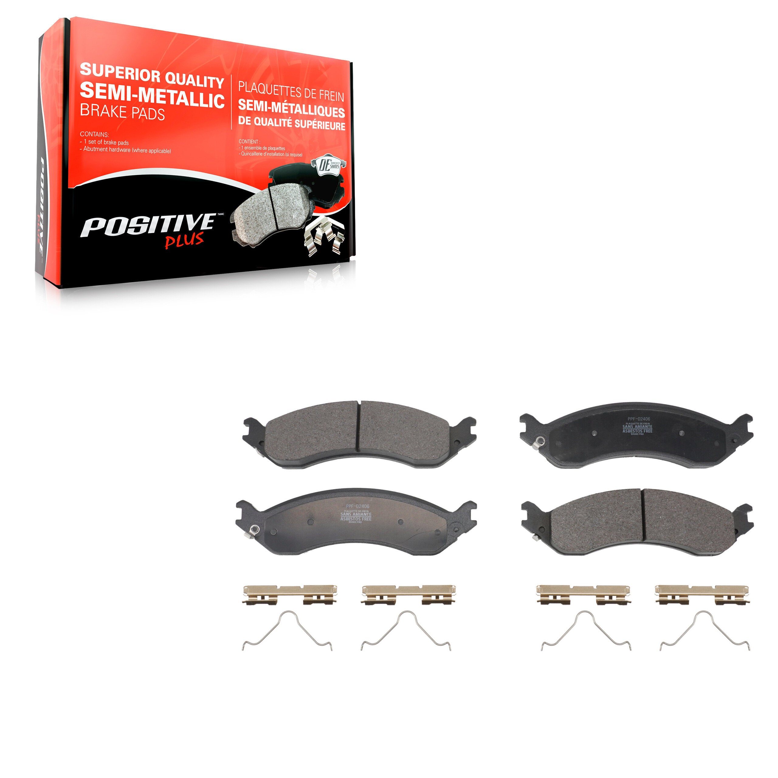Positive Plus PPF-D2406 Disc Brake Pad for 2021-2024 Chevrolet Express 2500 product image