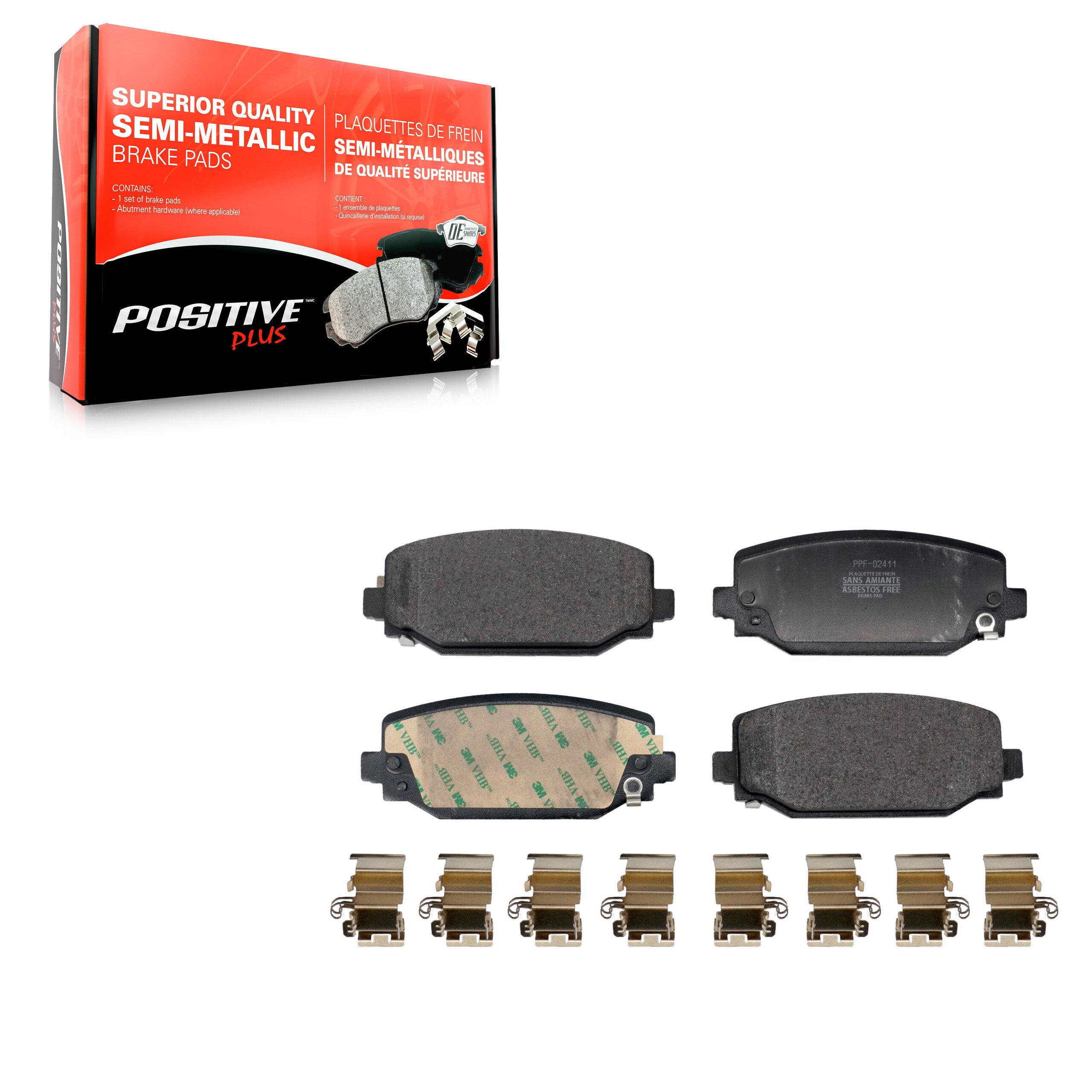 AmeriBRAKES_Semi-Metallic Brake Pads_PPF-D2411
