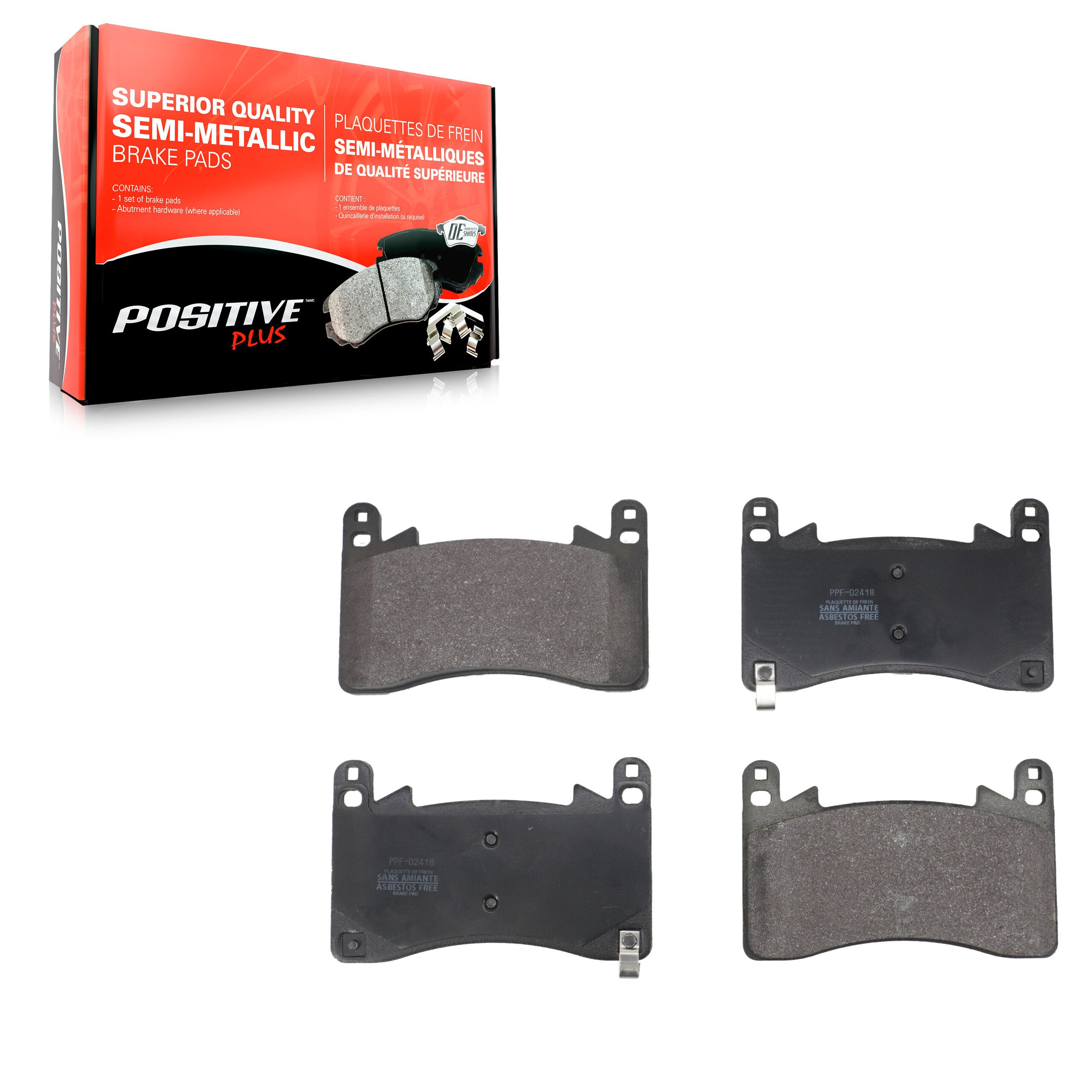 AmeriBRAKES_Semi-Metallic Brake Pads_PPF-D2418