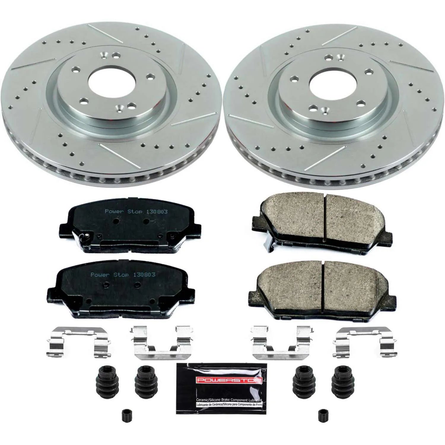Power Stop K6324-26 - Z26 Street Warrior 1-Click Front Brake Kit