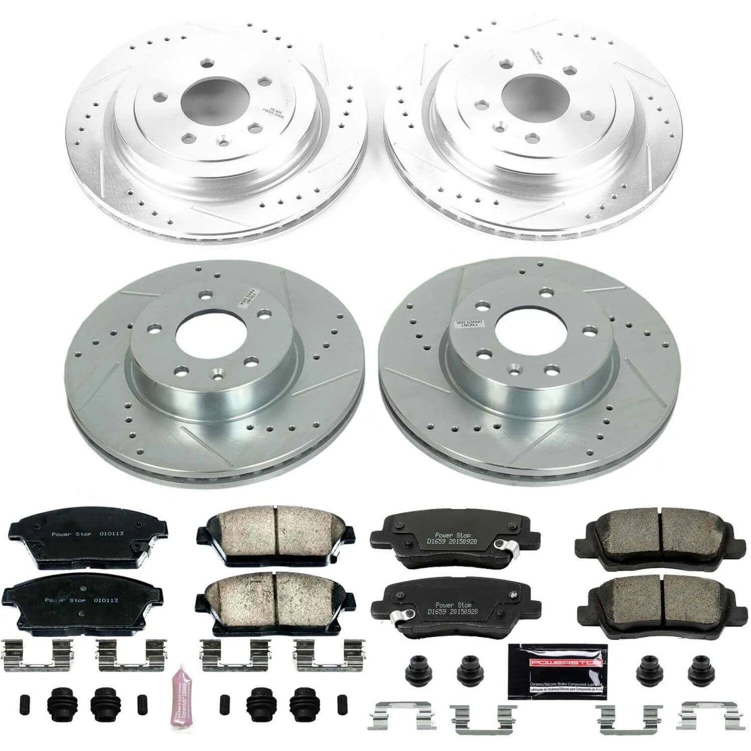 Power Stop K6387 - Z23 Evolution Sport Front And Rear Brake Kit