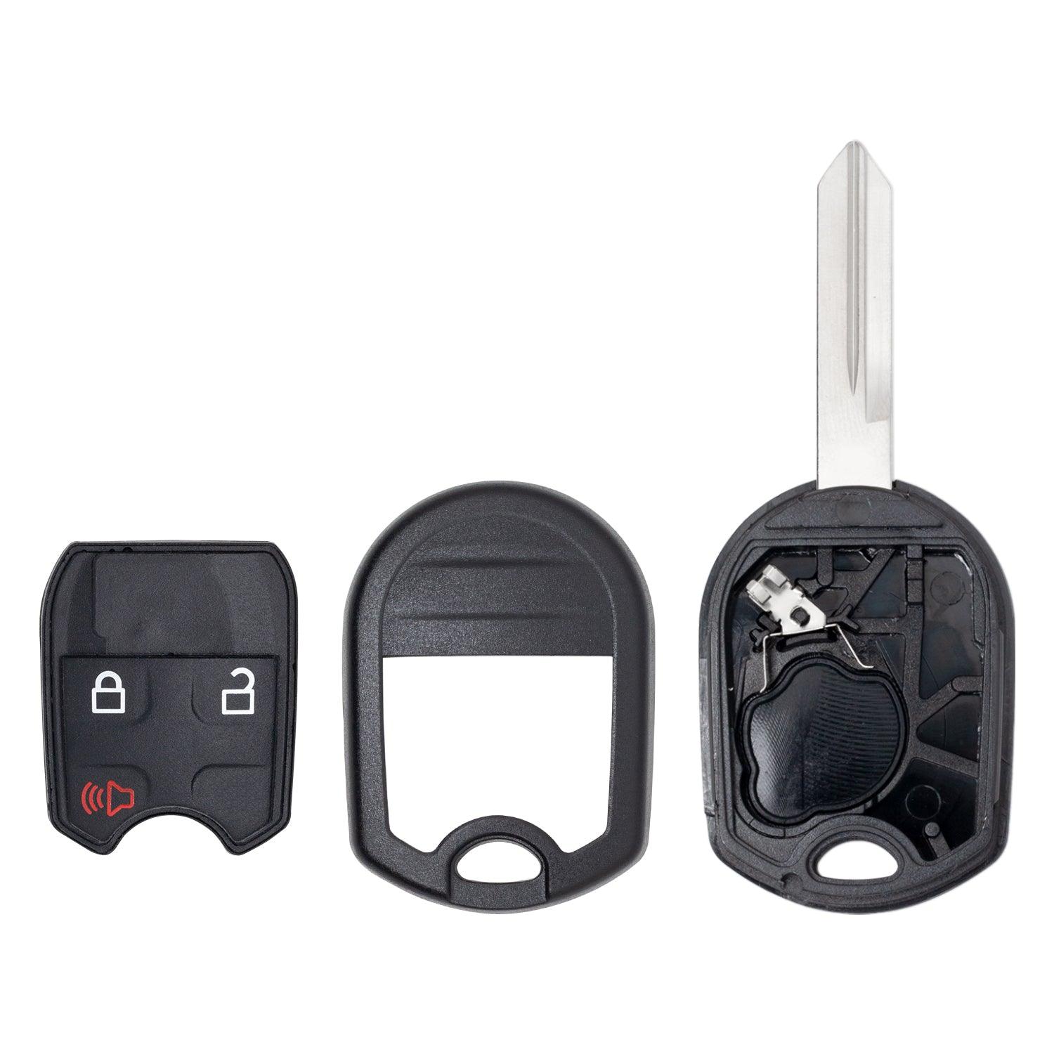 Remote Head Key Shell Case for Ford Edge Expedition Explorer F-150 F-250 Fusion Ranger Flex 2011-2017 CWTWB1U793 5912560 (3 Button)