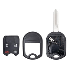Remote Head Key Shell Case for Ford Edge Expedition Explorer F-150 F-250 Mark LT MKZ Navigator CWTWB1U793 5912561 (4 Button RS)