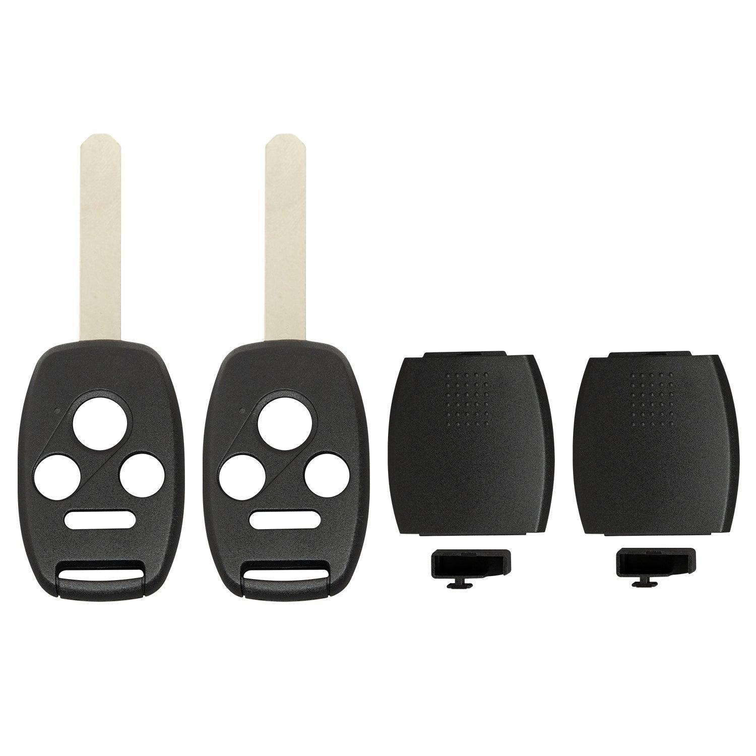 Remote Head Key Shell Case for Honda Accord Civic Pilot CR-V Element TL TSX ZDX 2003-2015 OUCG8D-380H-AN5F-S0084A (Double - 4 Button)