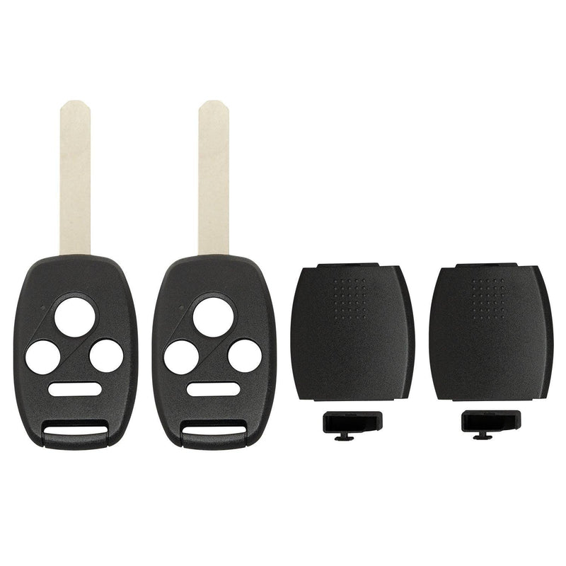 Remote Head Key Shell Case for Honda Accord Civic Pilot CR-V Element TL TSX ZDX 2003-2015 OUCG8D-380H-AN5F-S0084A (Double - 4 Button)