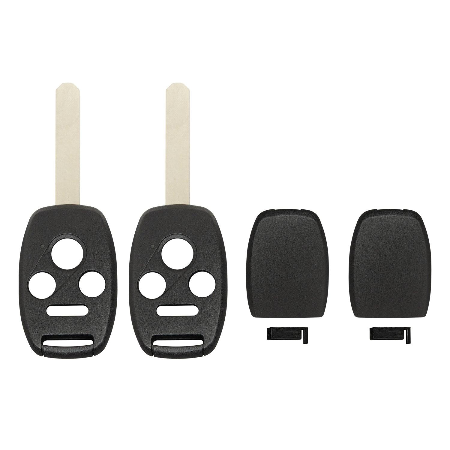 Remote Head Key Shell Case for Honda Accord Civic Pilot CR-V Element TL TSX ZDX OUCG8D-380H-A KR55WK49308 (Double - 4 Button)