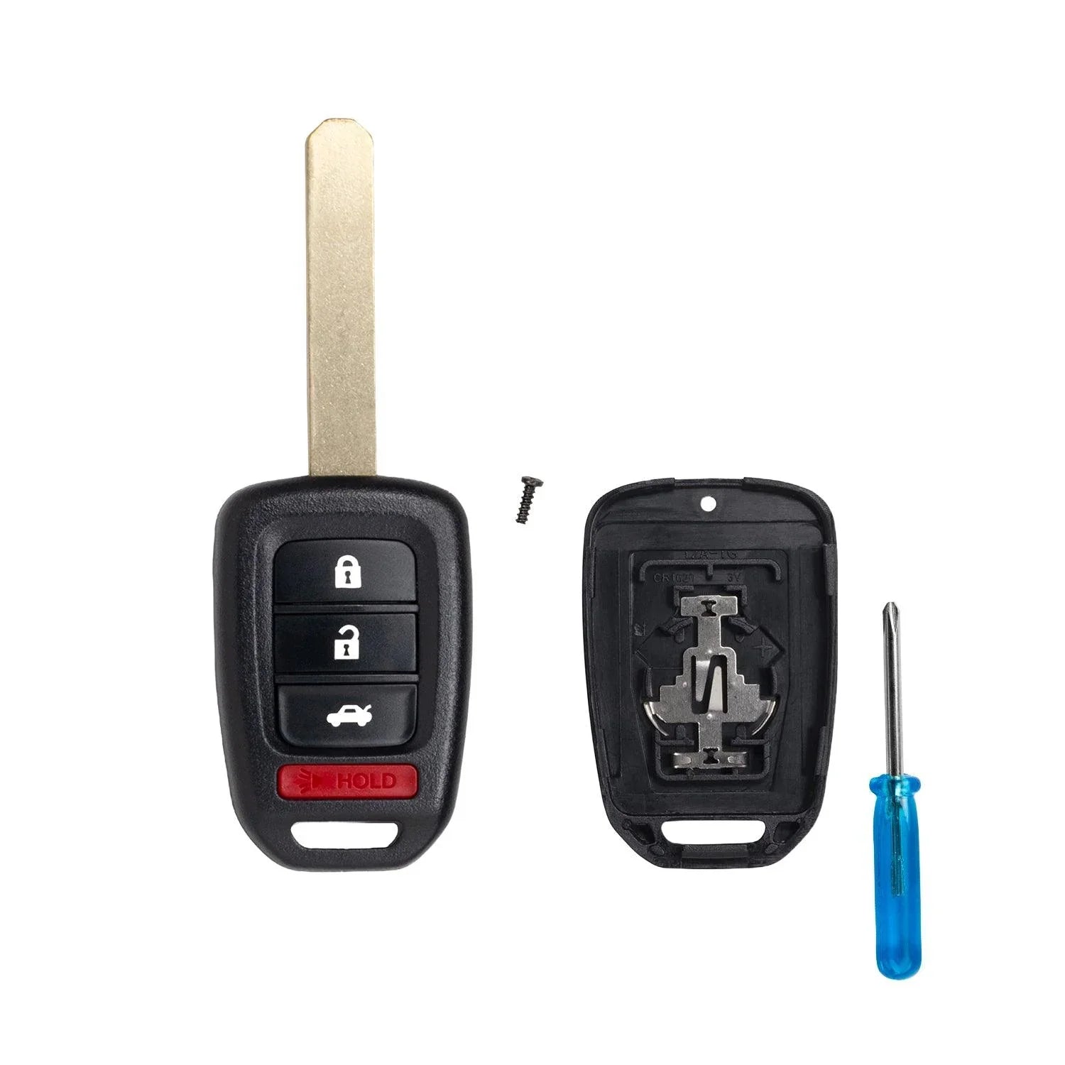 Remote Head Key Shell Case for Honda CR-V Crosstour Fit 2016-2021 MLBHLIK6-1TA 35118TY4A00 (4 Button)