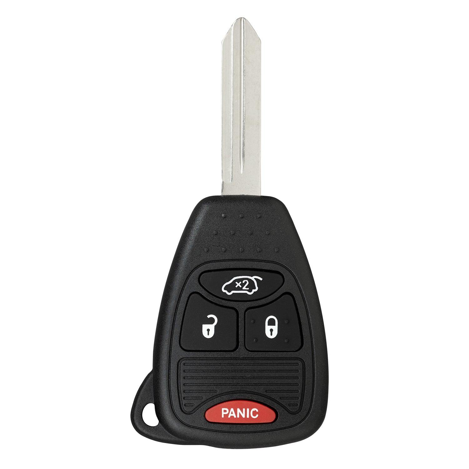Remote Head Key for Chrysler 200 300 Sebring for Dodge Avenger Caliber Charger Commander Compass Grand Cherokee OHT692427AA 56040649ac (4 Button)