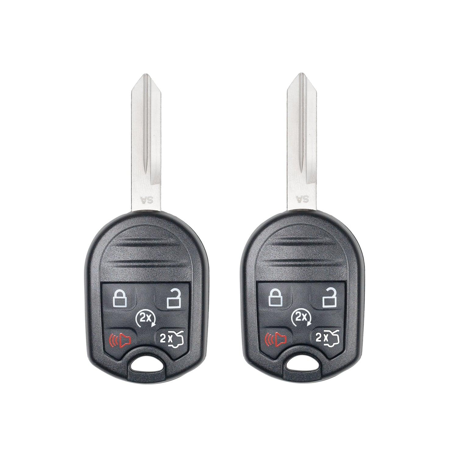 Remote Head Key for Ford Edge Expedition Explorer Flex Taurus MKX Navigator ‎2012-2019 OUCD6000022 164-R8000 (5 Button - Double) 