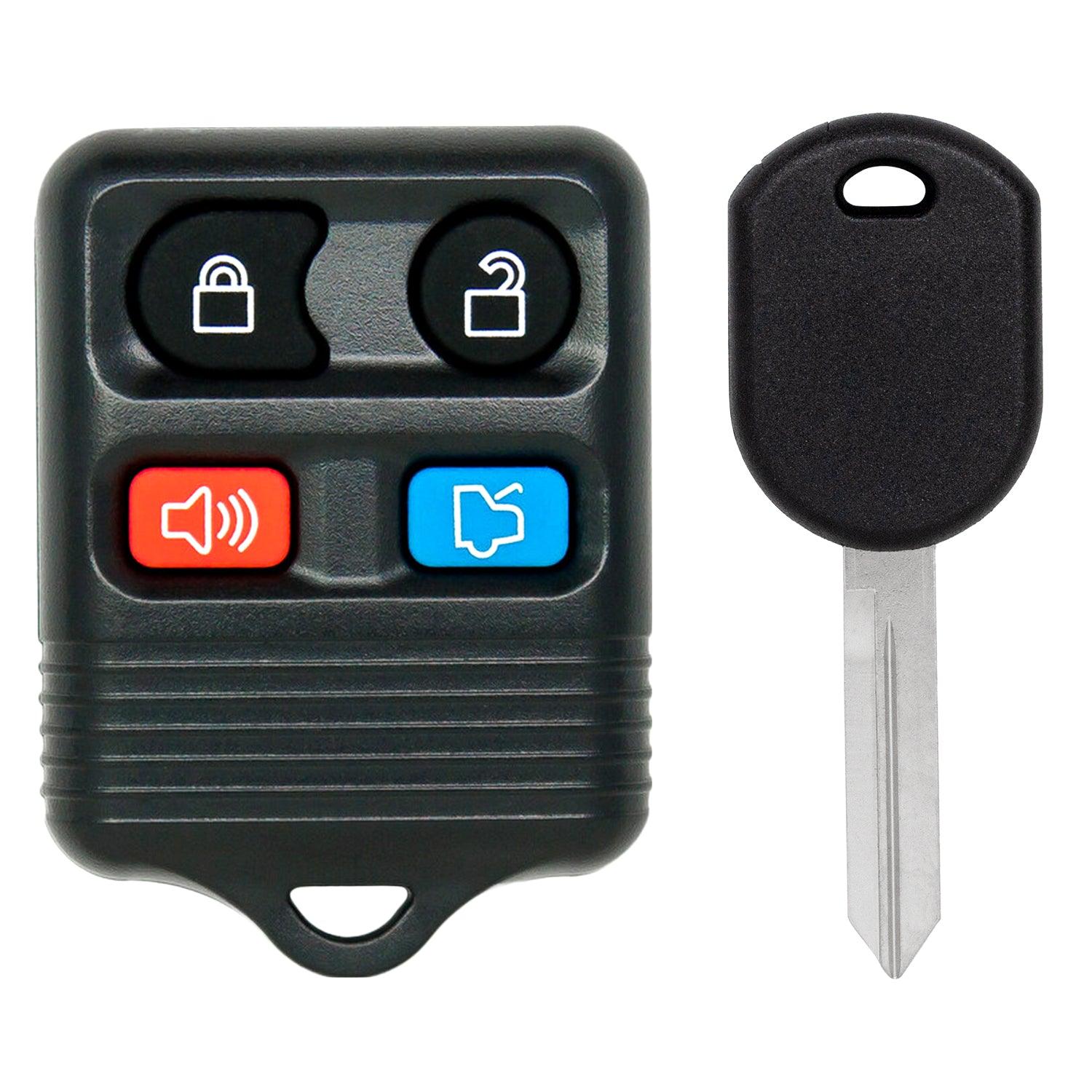 Remote Key Combo Ford Escape Explorer Mustang Town Car Crown Victoria Ranger Mariner 2000-2011 CWTWB1U331 8S4Z-15K601-AA (4 Button)