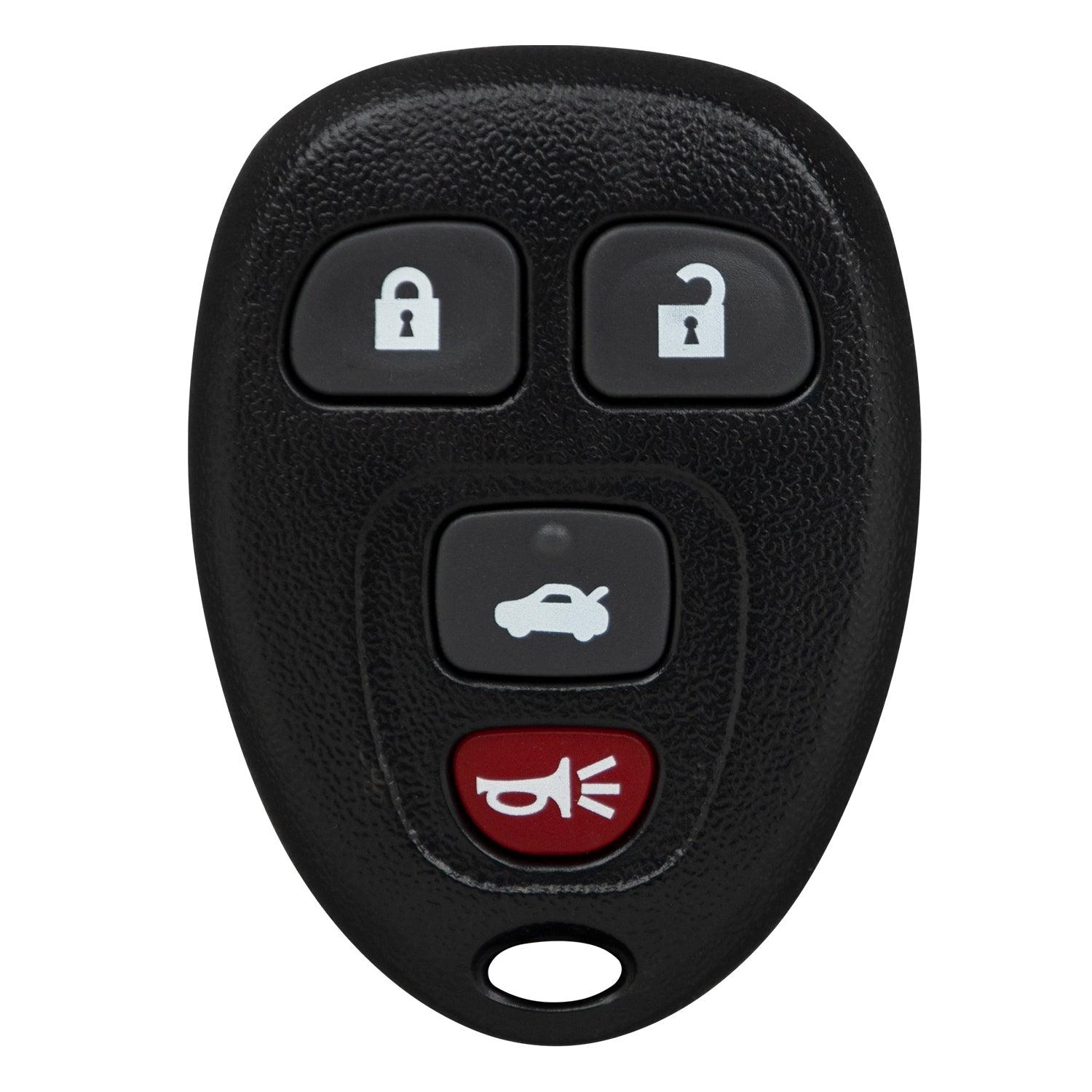Remote Key Fob for Chevrolet Cobalt Malibu Grand Prix LaCrosse KOBGT04A 15252034 (4 Button Trunk)