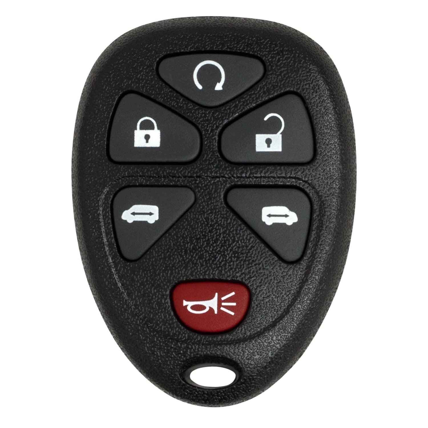 Remote Key Fob for Chevrolet HHR Uplander Montana Relay Terraza 2005-2011 KOBGT04A 15114376 (6 Button)