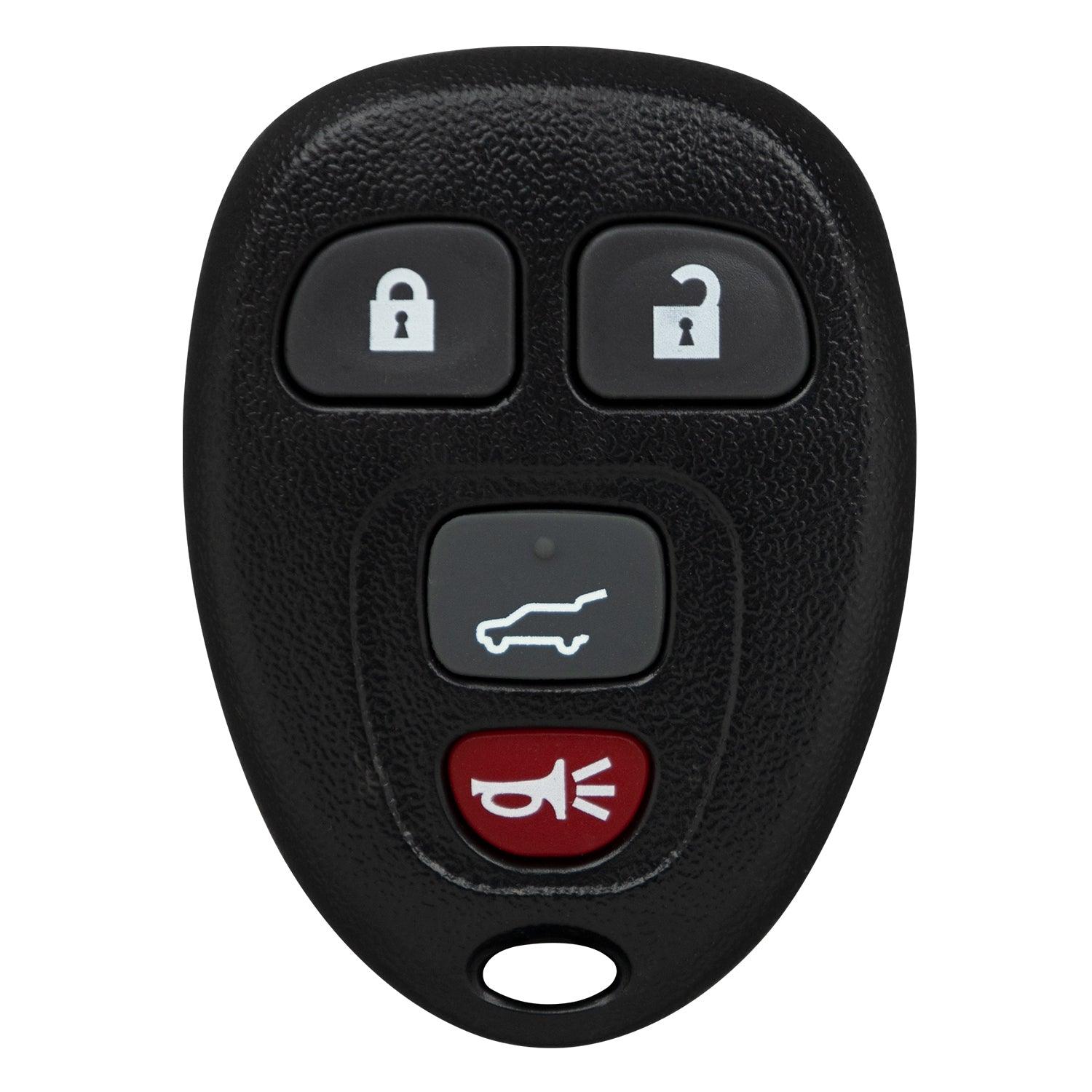 Remote Key Fob for Chevrolet Lucerne DTS Impala Escalade Equinox Suburban Tahoe Traverse Acadia Yukon Outlook OUC60270 20952476 (4 Button - Hatch)
