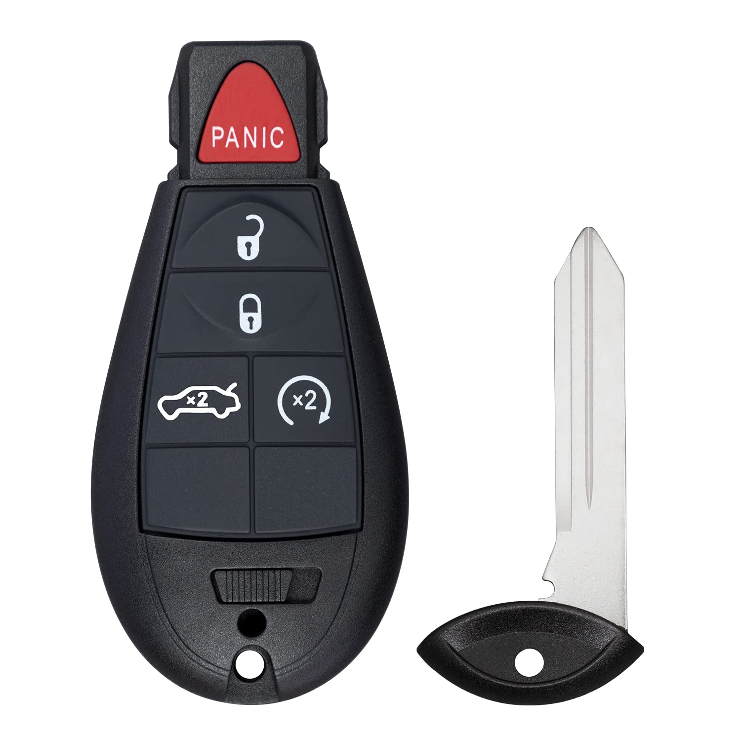 Remote Key Fob for Dodge Challenger Charger Magnum 300 2008-2010 M3N5WY783X 56046707 (5 Button Trunk/RS)