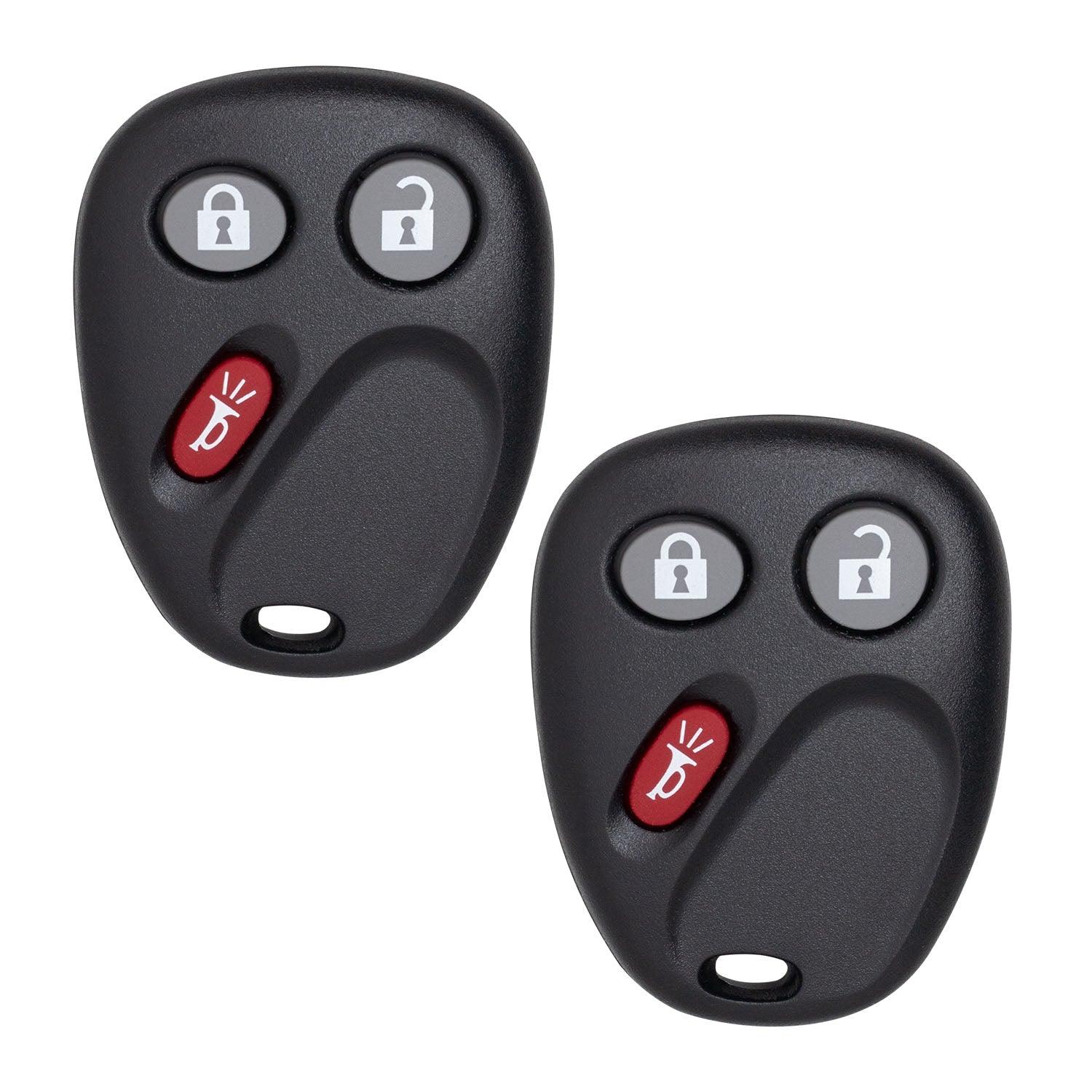 Remote Key Fob for Escalade Avalanche Equinox Silverado SSR Suburban Tahoe Sierra Yukon H1 H2 Torrent Vue 2003-2007 LHJ011 21997127 (3 Button) 