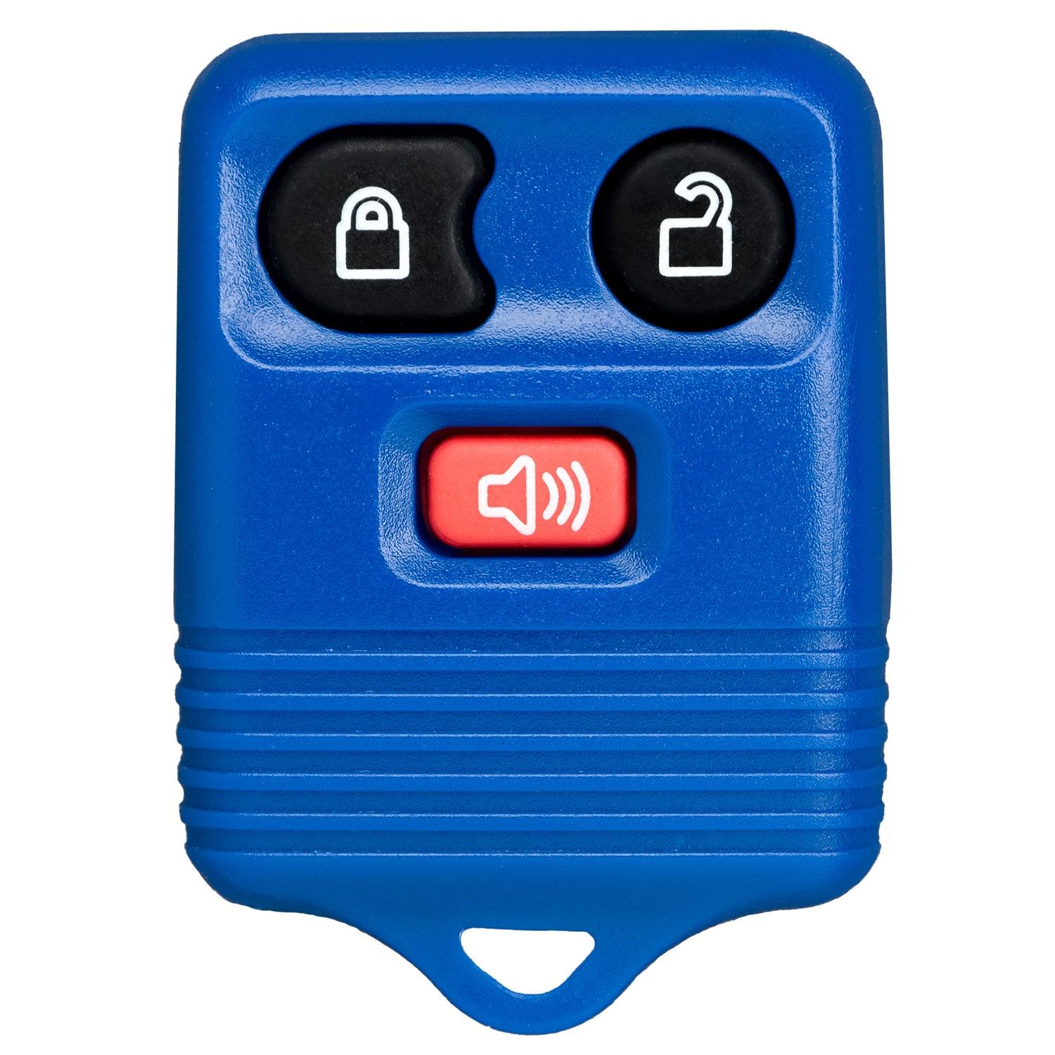 Remote Key Fob for F-150 Explorer Escape Edge Ranger Fusion 1998-2016 CWTWB1U331 8S4Z-15K601-AA (3 Button - Dark Blue)