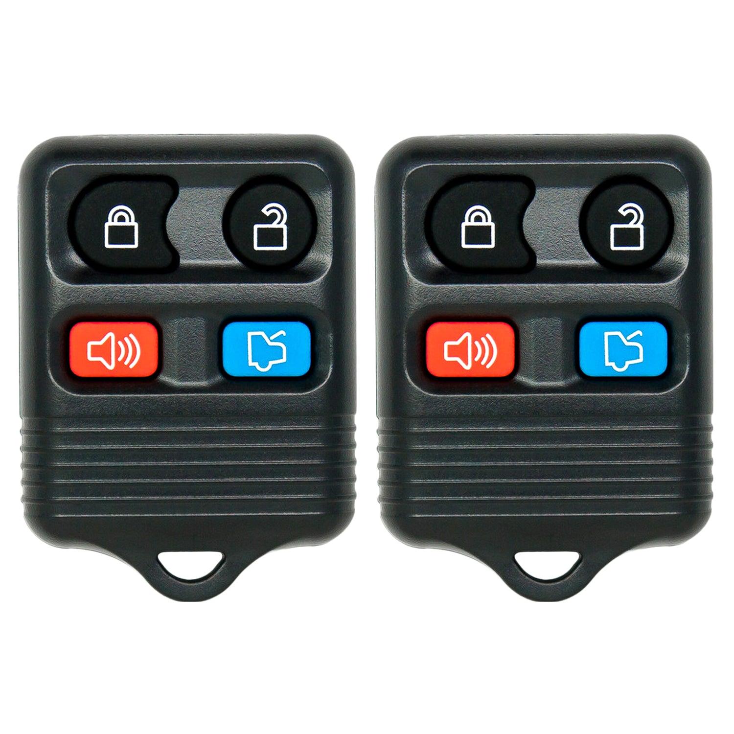 Remote Key Fob for Ford Escape Excursion Explorer F-150 F-250 Ranger Windstar Navigator Mariner Monterey Mountaineer Tribute Expedition CWTWB1U331 2S4T-15K601-AB (4-Button)