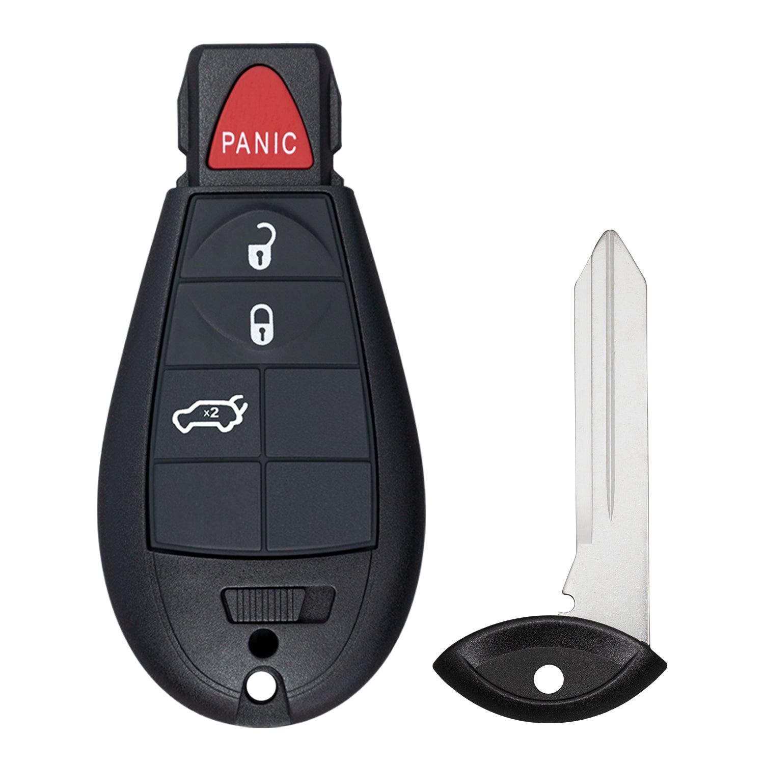 Remote Key Fob for Jeep Cherokee 2014-2021 GQ4-53T 68105081AB (4 Button - Hatch)