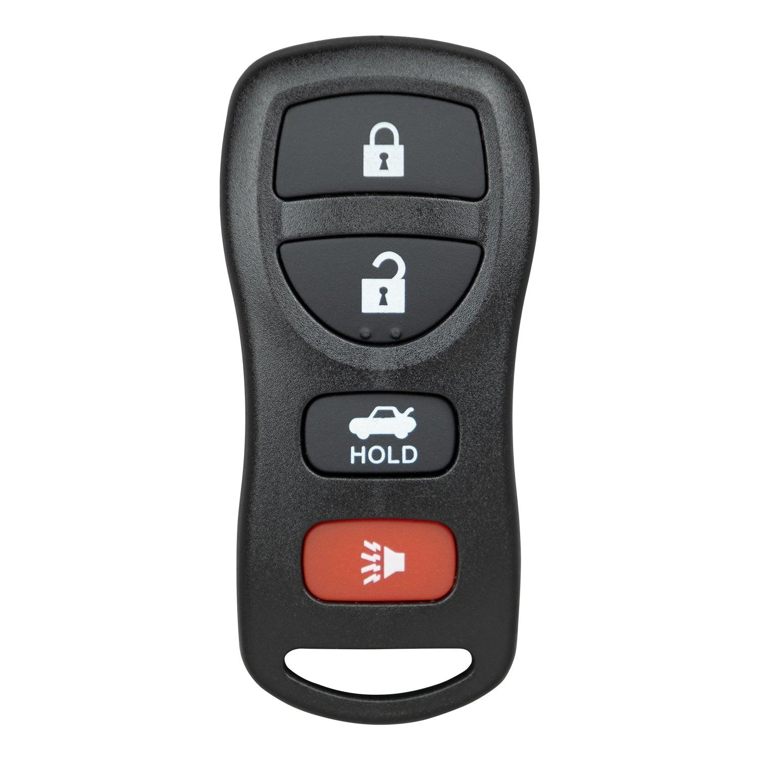 Remote Key Fob for Nissan Altima Maxima Sentra Armada 350Z I35 G35 2002-2012 KBRASTU15 5931642 (4 Button)