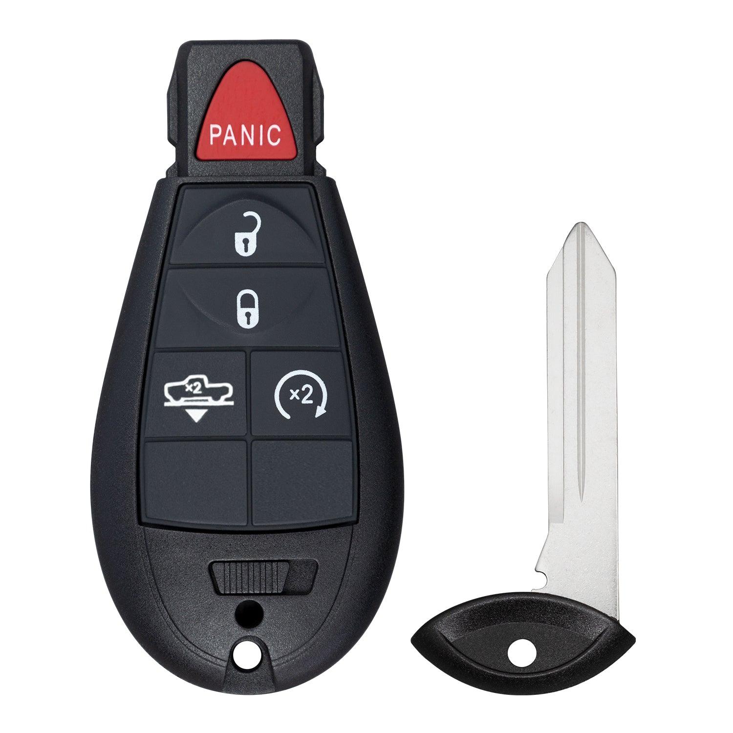 Remote Key Fob for Ram 1500 2500 2013-2018 GQ4-53T 56046955 (5 Button - Hatch&RS)