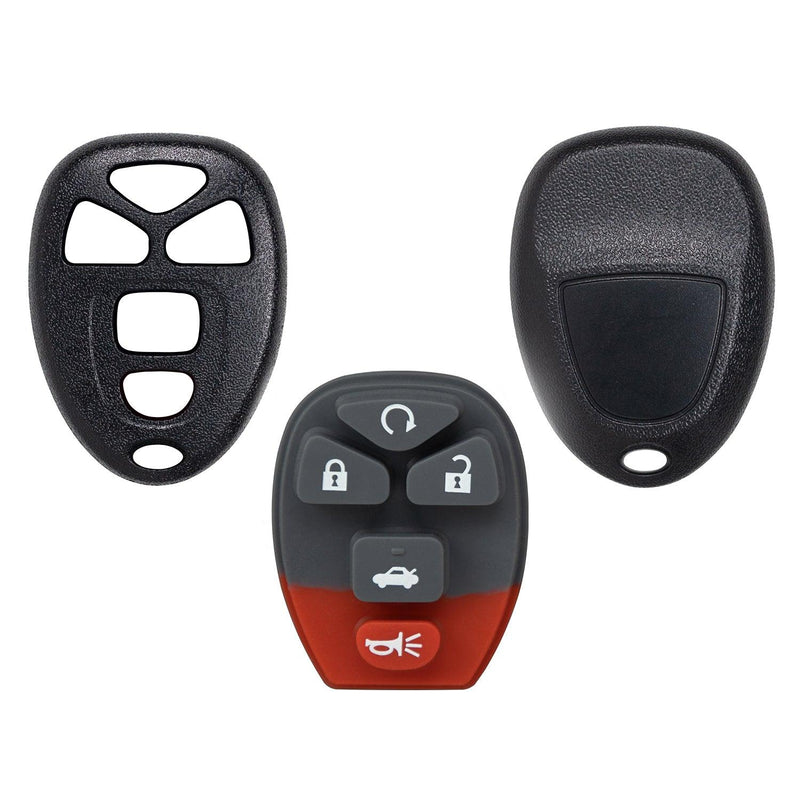 Remote Key Shell Case for Chevrolet Impala Suburban Tahoe Monte Carlo Yukon DTS Lucerne 2006-2016 OUC60270 10337867 (5 Button)