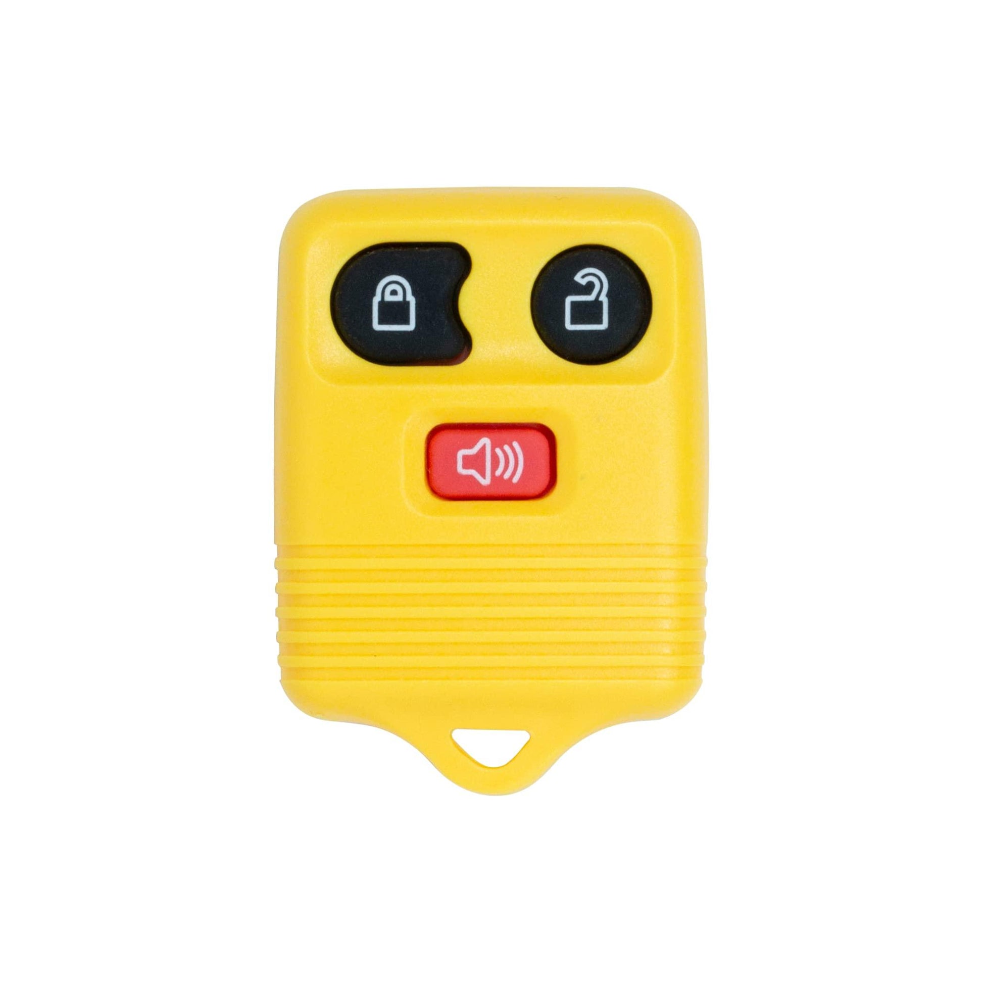 Remote Key Shell Case for Ford F150 Escape Expedition Explorer Ranger CWTWB1U33 8L3Z-15K601-AA (Yellow - 3 Button)