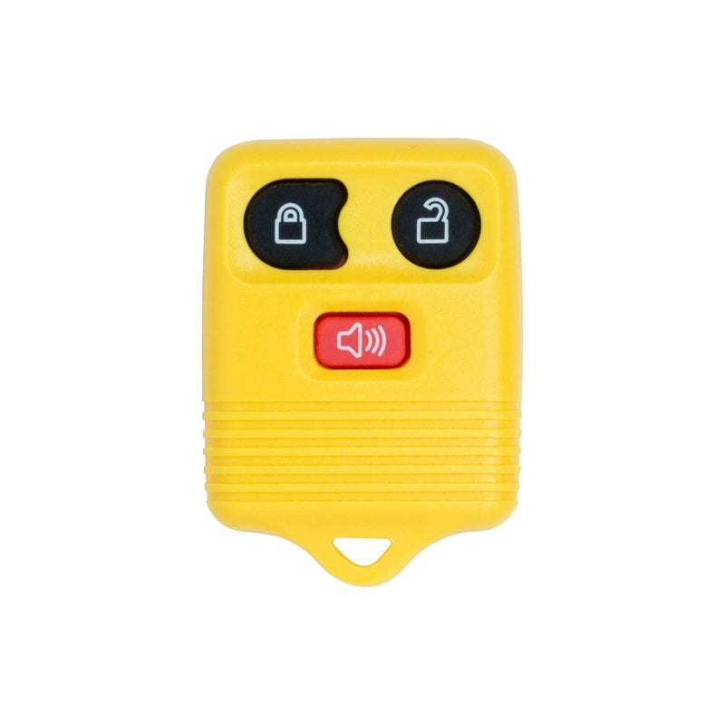 Remote Key Shell Case for Ford F150 Escape Expedition Explorer Ranger CWTWB1U33 8L3Z-15K601-AA (Yellow - 3 Button)