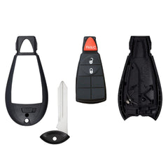 Remote Key Shell Case for Grand Caravan Journey Durango Ram Town and Country 2008-2020 M3N5WY783X (3 Button)