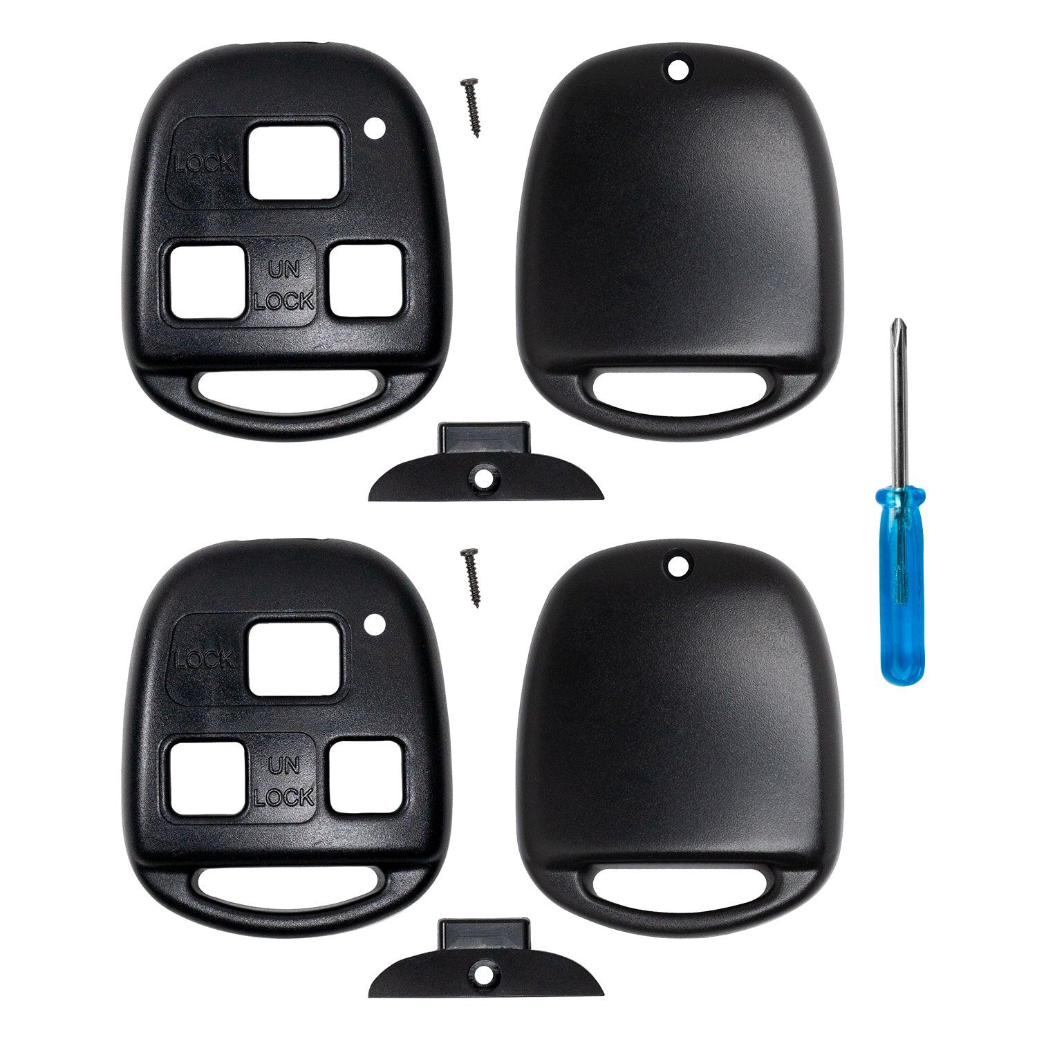 Remote Key Shell Case for Lexus ES GS GX is LS LX RX SC 1998-2010 HYQ12BBT 89070-48020 (Double - 3 Button)