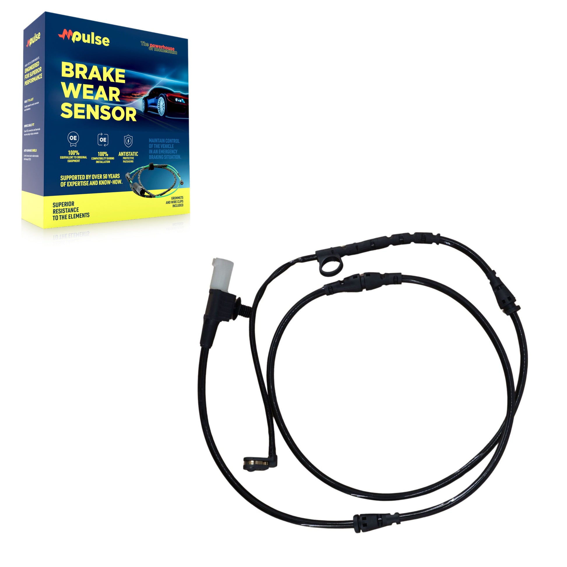 Mpulse SEN-2BWS0189 Disc Brake Pad Wear Sensor for 2006-2009 Land Rover Range Rover Sport - Front