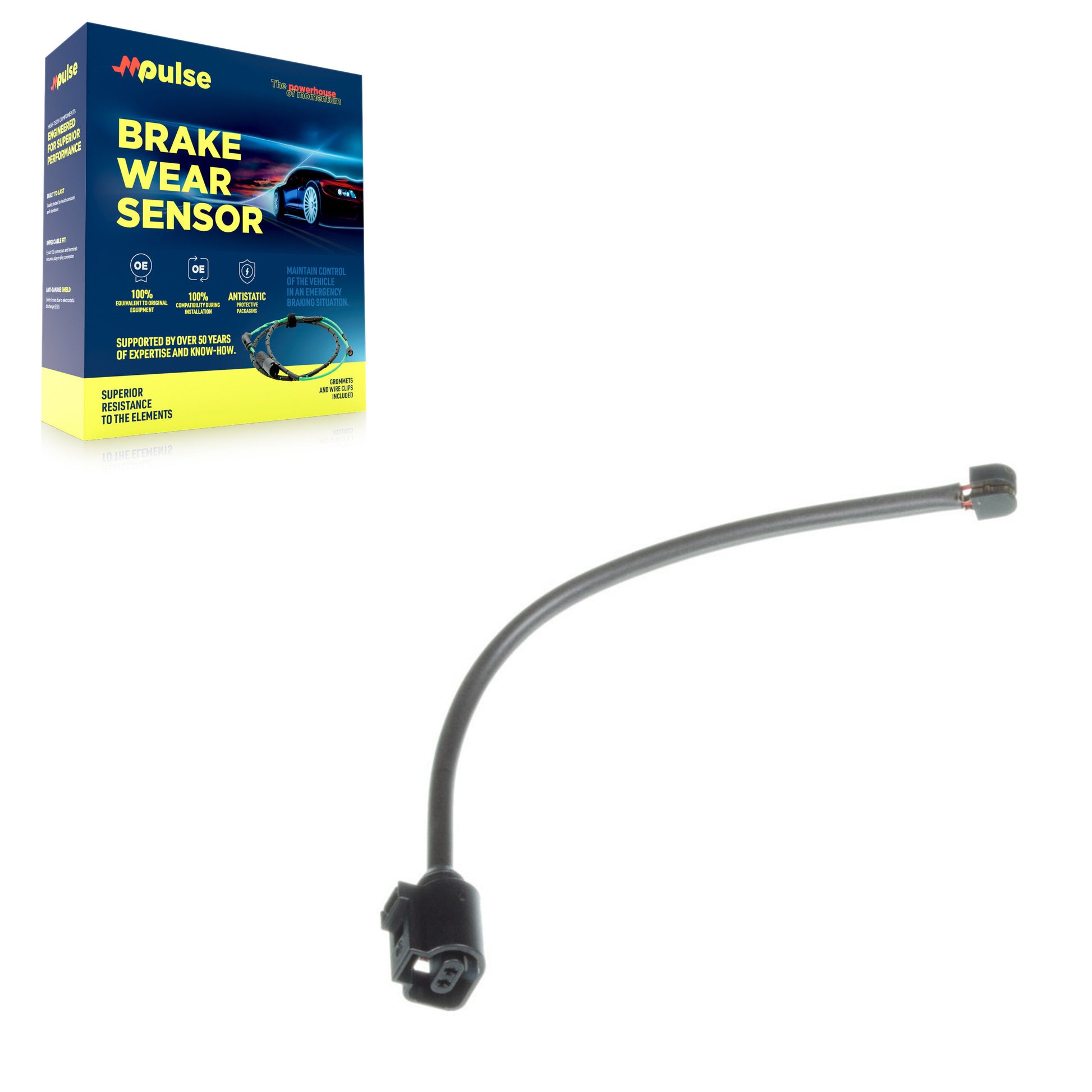 Mpulse SEN-2BWS0233 Disc Brake Pad Wear Sensor for 2004-2025 Porsche 718 Boxster, Porsche 718 Cayman and More - Front