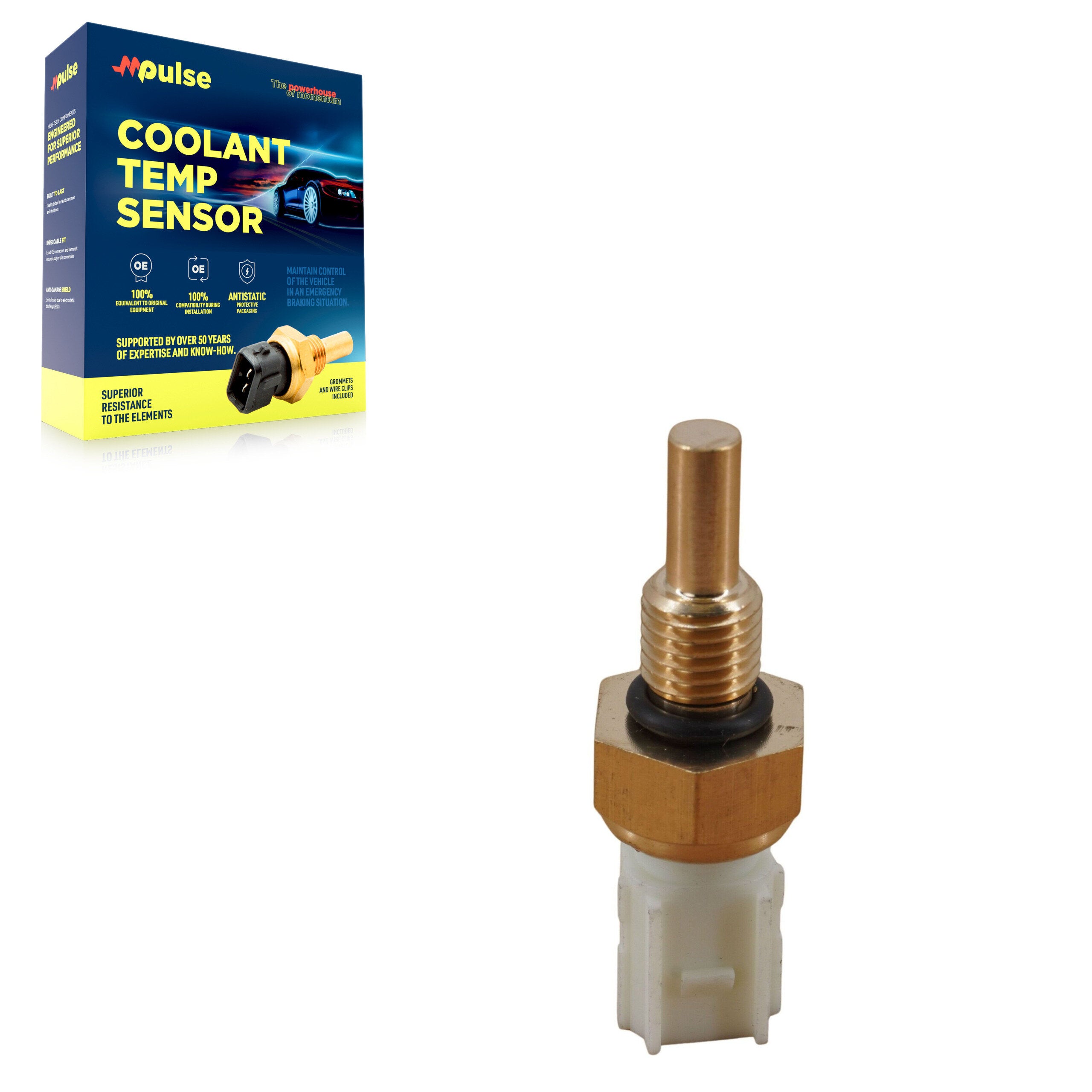Mpulse SEN-2CTS0123 Engine Coolant Temperature Sensor for 2006-2026 Acura Integra, Honda Civic and More - Radiator
