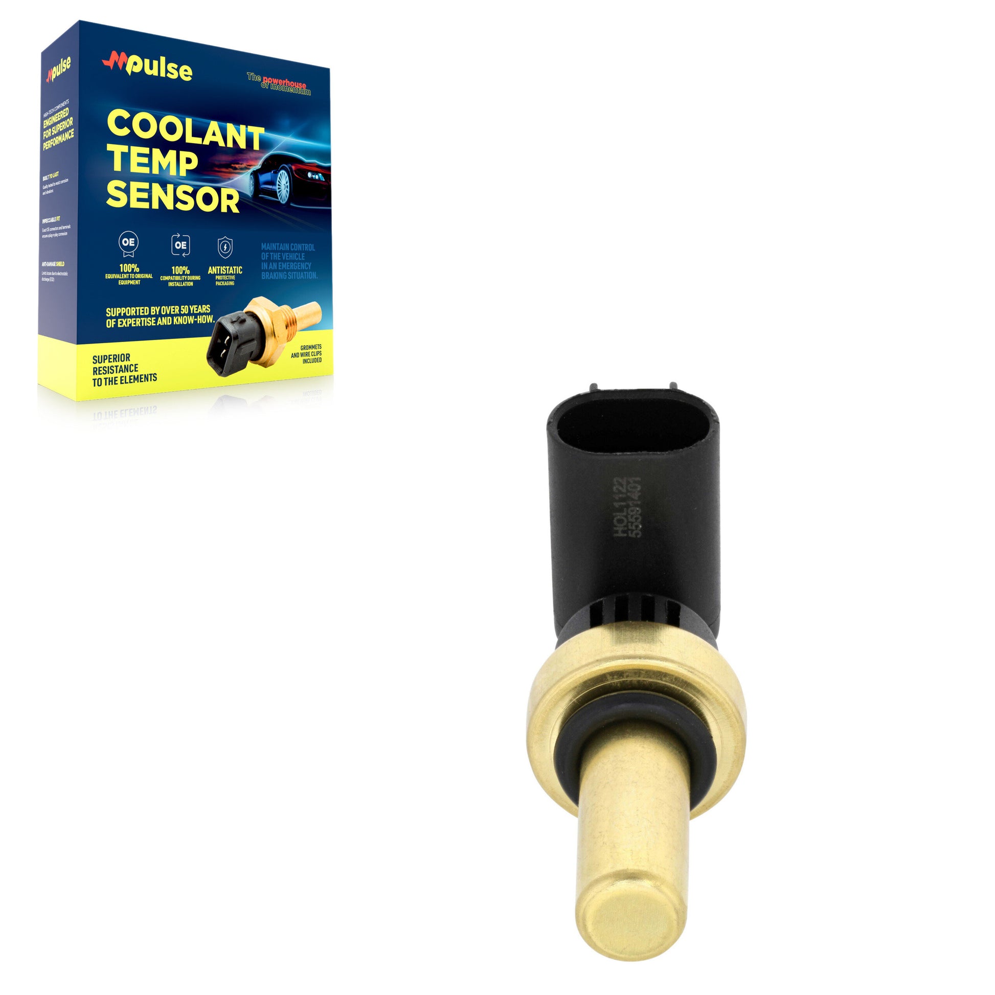 Mpulse SEN-2CTS0125 Engine Coolant Temperature Sensor for 2008-2026 Chevrolet Trax, Buick Envista and More - Radiator