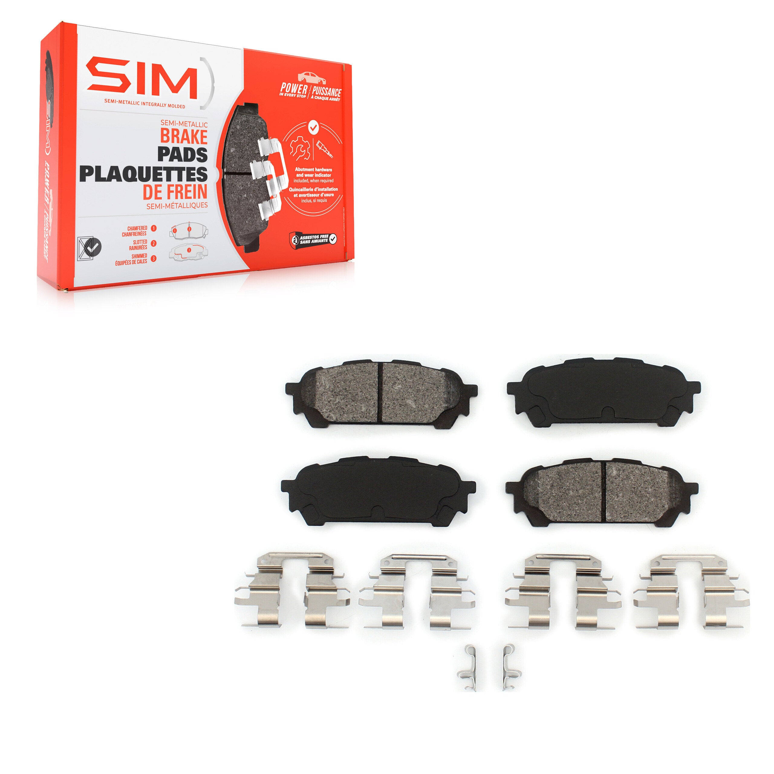 SIM SIM-1004 Disc Brake Pad for 2003-2008 Subaru Impreza product image