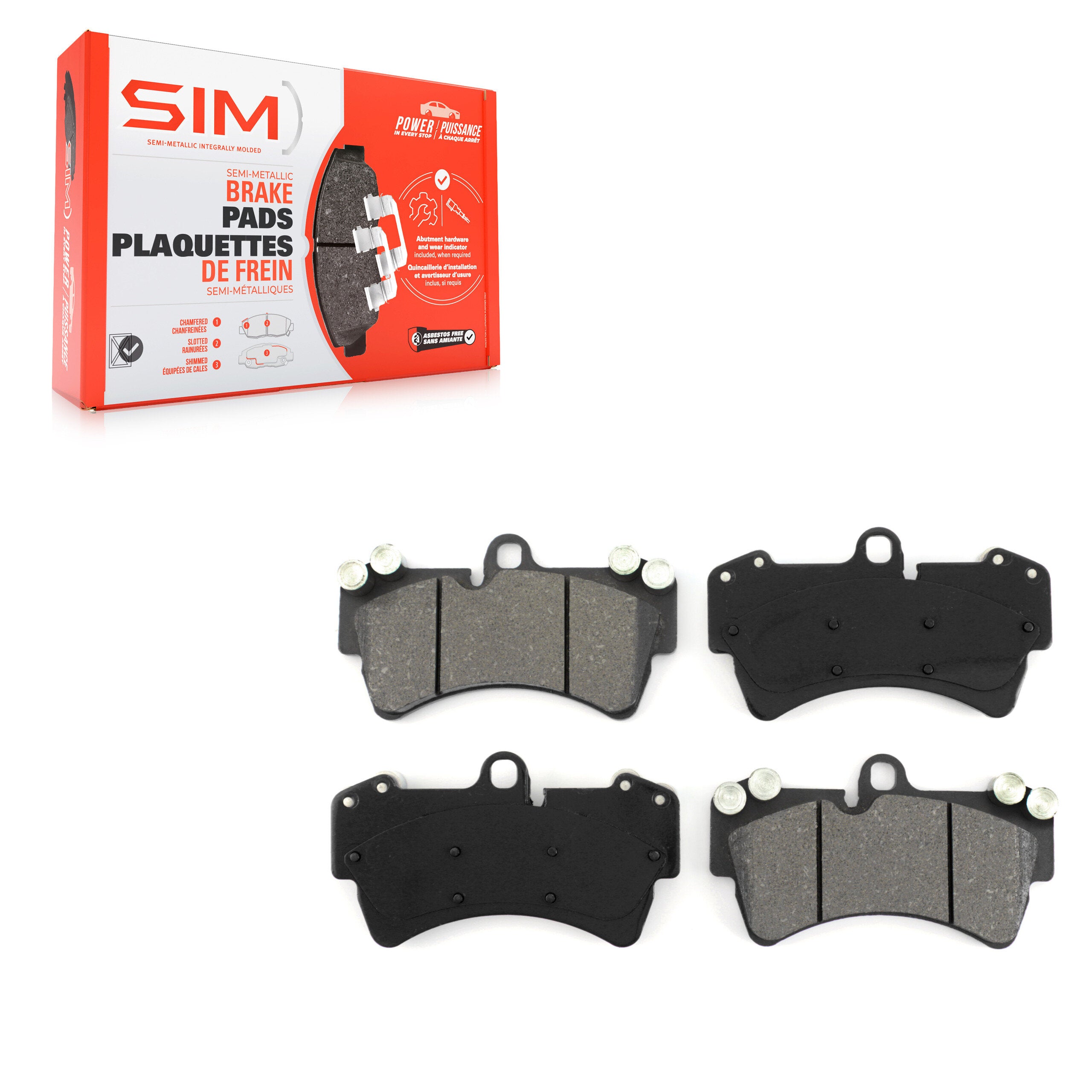 SIM SIM-1014 Disc Brake Pad for 2003-2017 Audi R8 product image