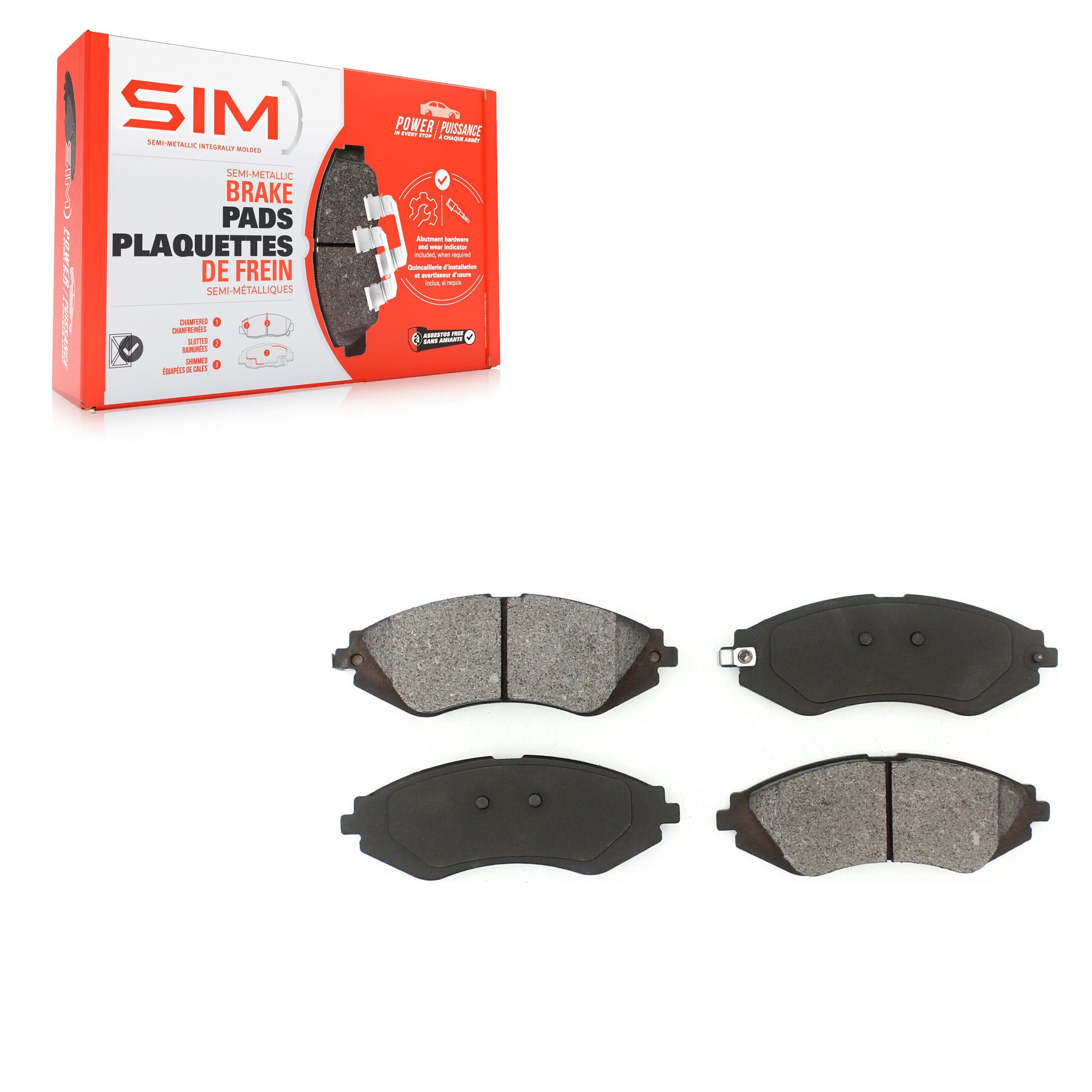 SIM SIM-1035 Disc Brake Pad for 1999-2016 Chevrolet Spark EV product image