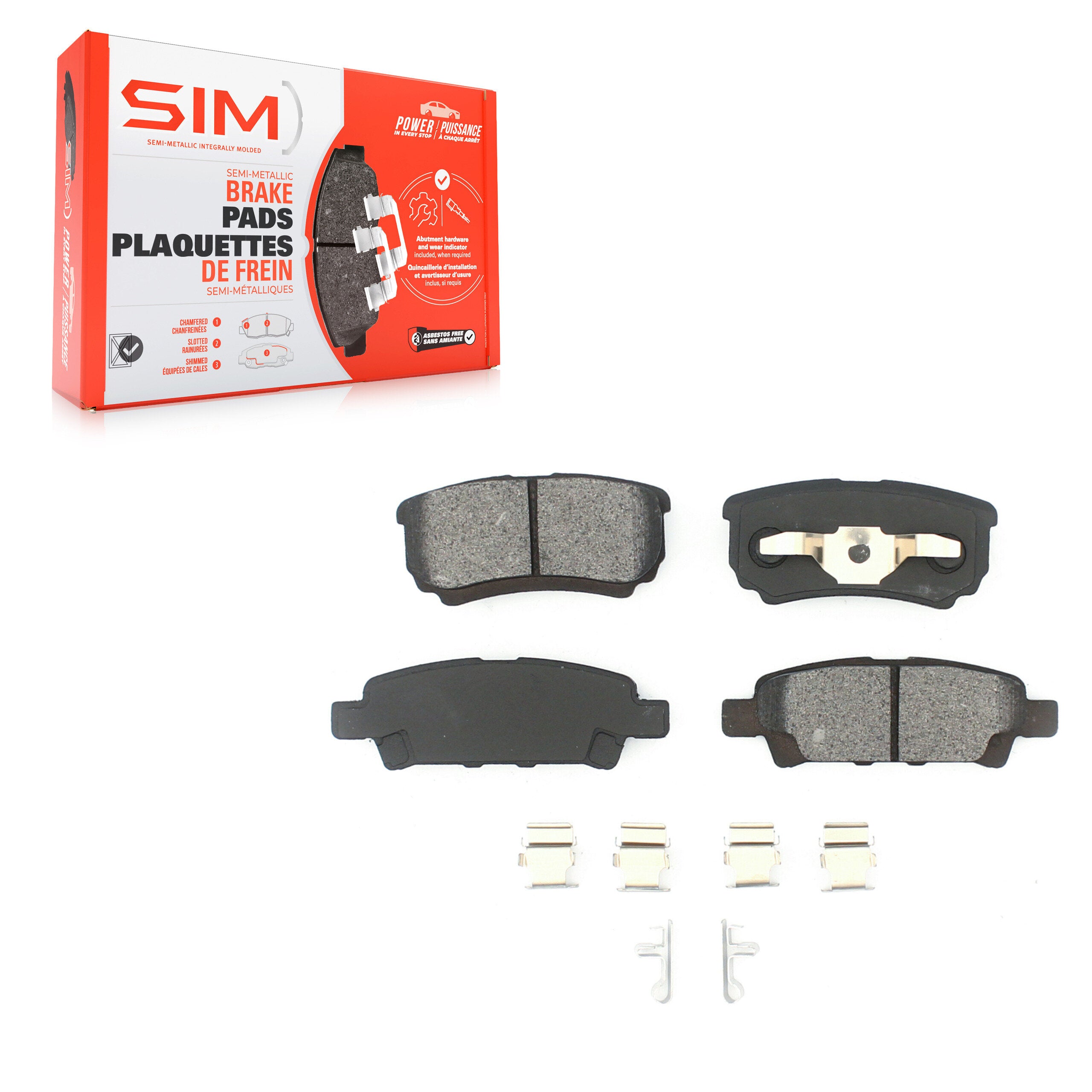 SIM SIM-1037 Disc Brake Pad for 2004-2017 Mitsubishi Lancer product image