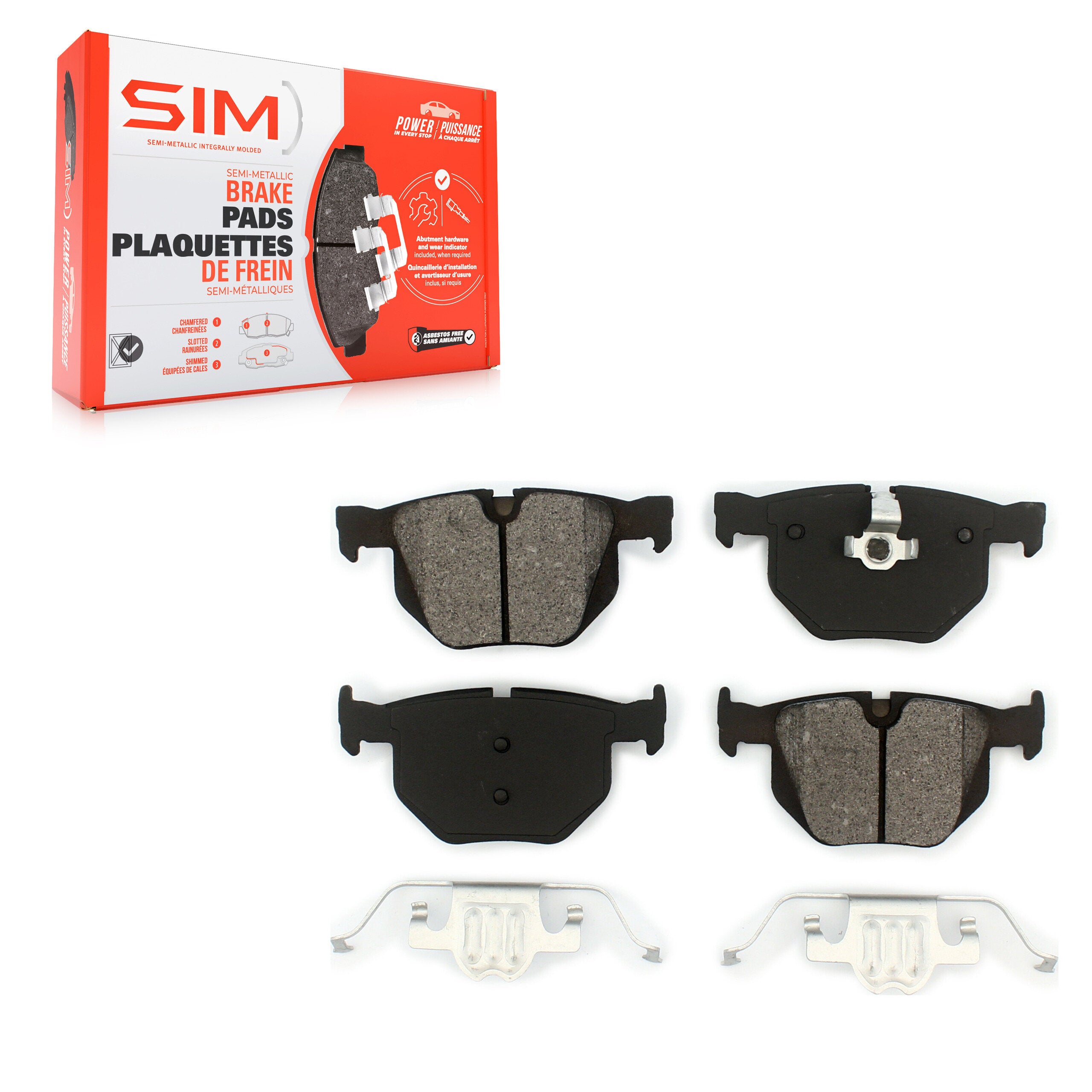 SIM SIM-1042 Disc Brake Pad for 2004-2019 BMW X5 product image