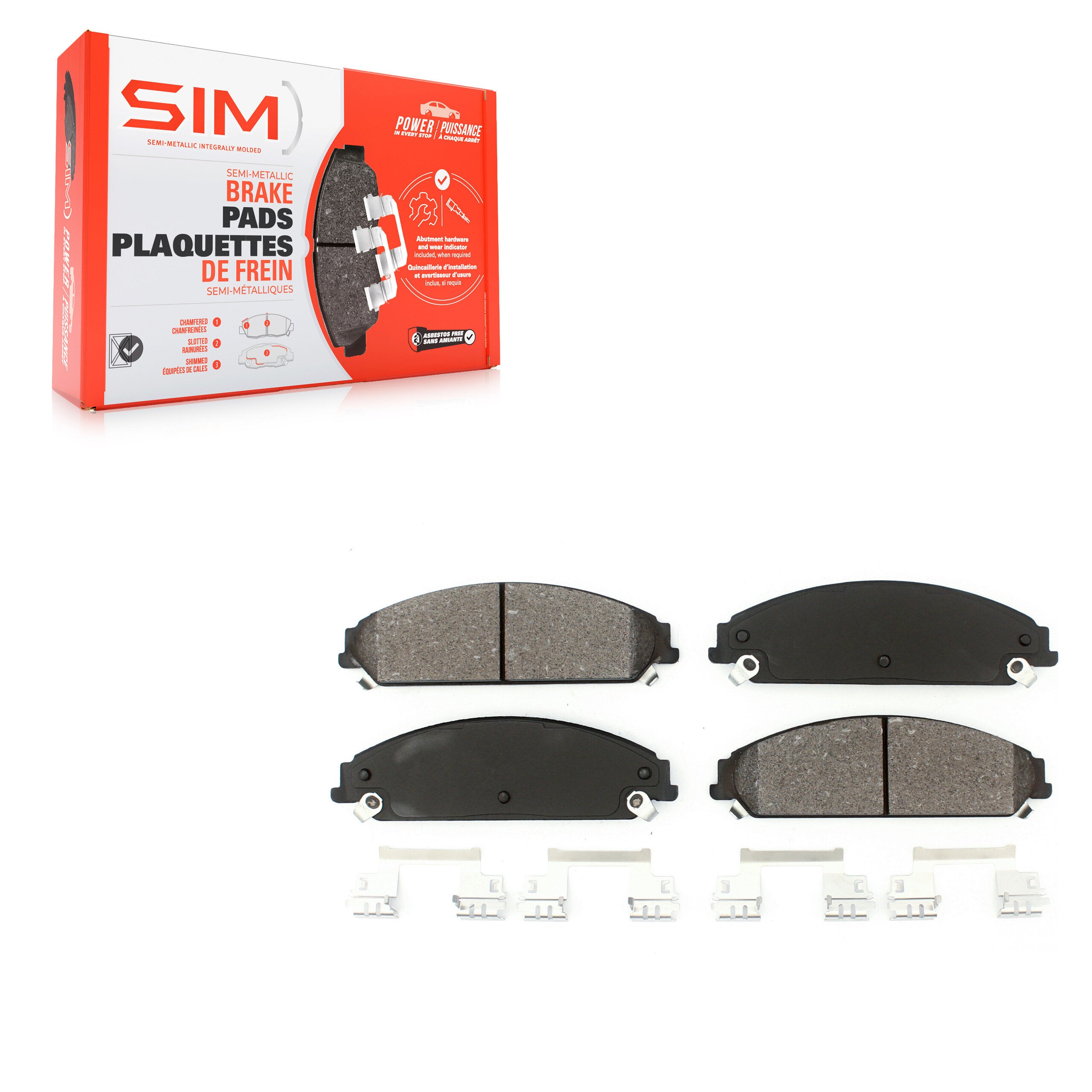 SIM SIM-1058 Disc Brake Pad for 2005-2023 Chrysler 300 product image