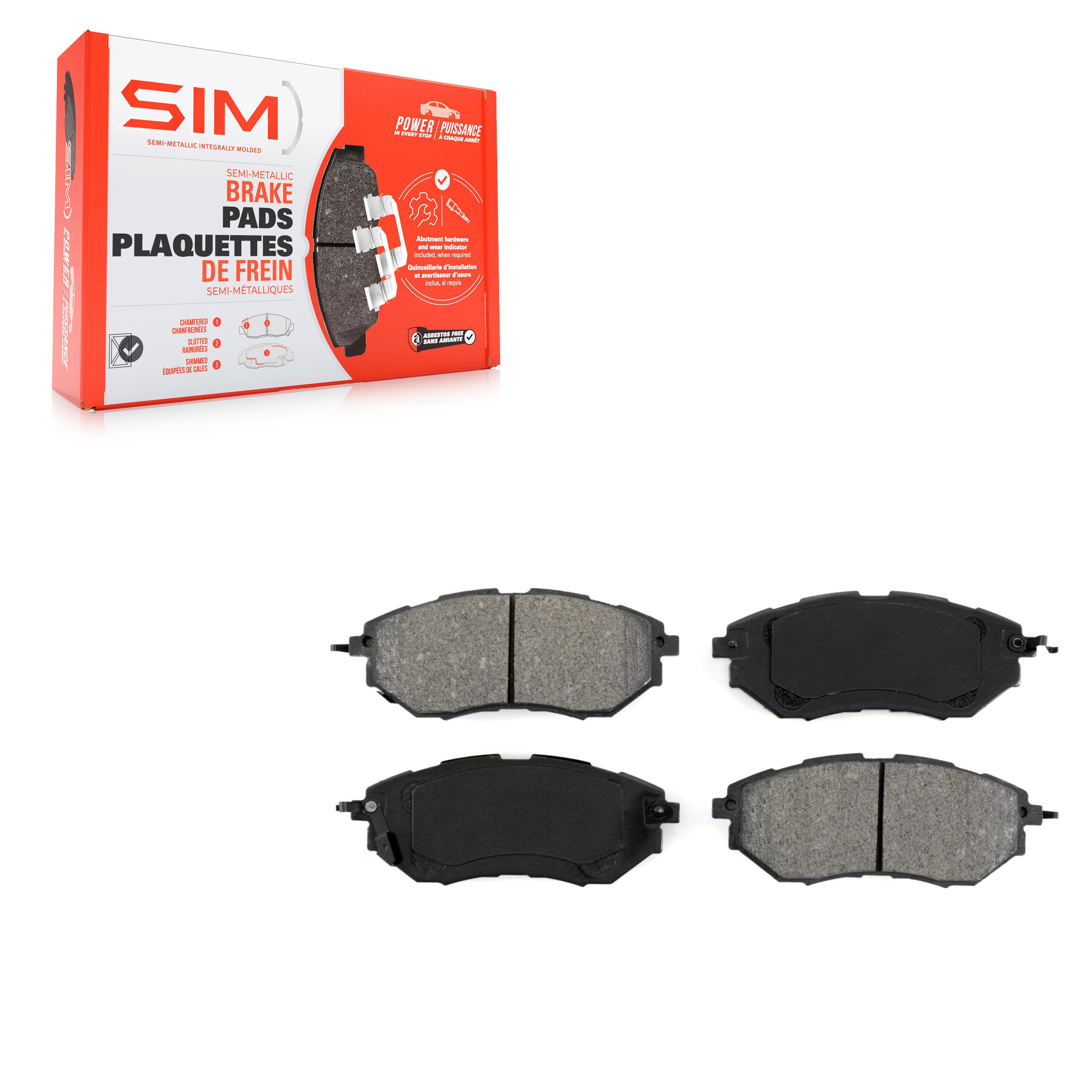 SIM SIM-1078 Disc Brake Pad for 2005-2021 Subaru Legacy product image