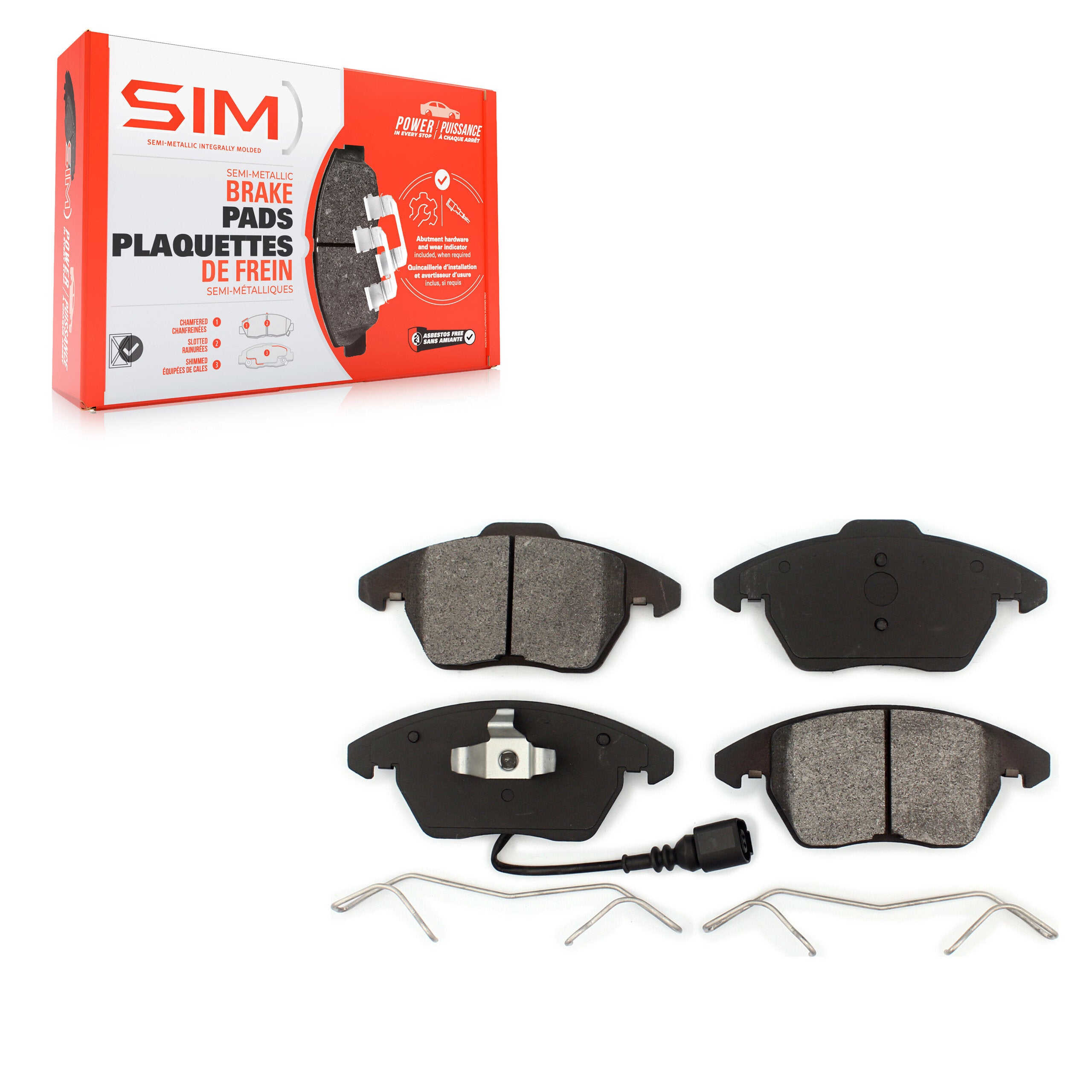 SIM SIM-1107 Disc Brake Pad for 2005-2019 Volkswagen CC product image